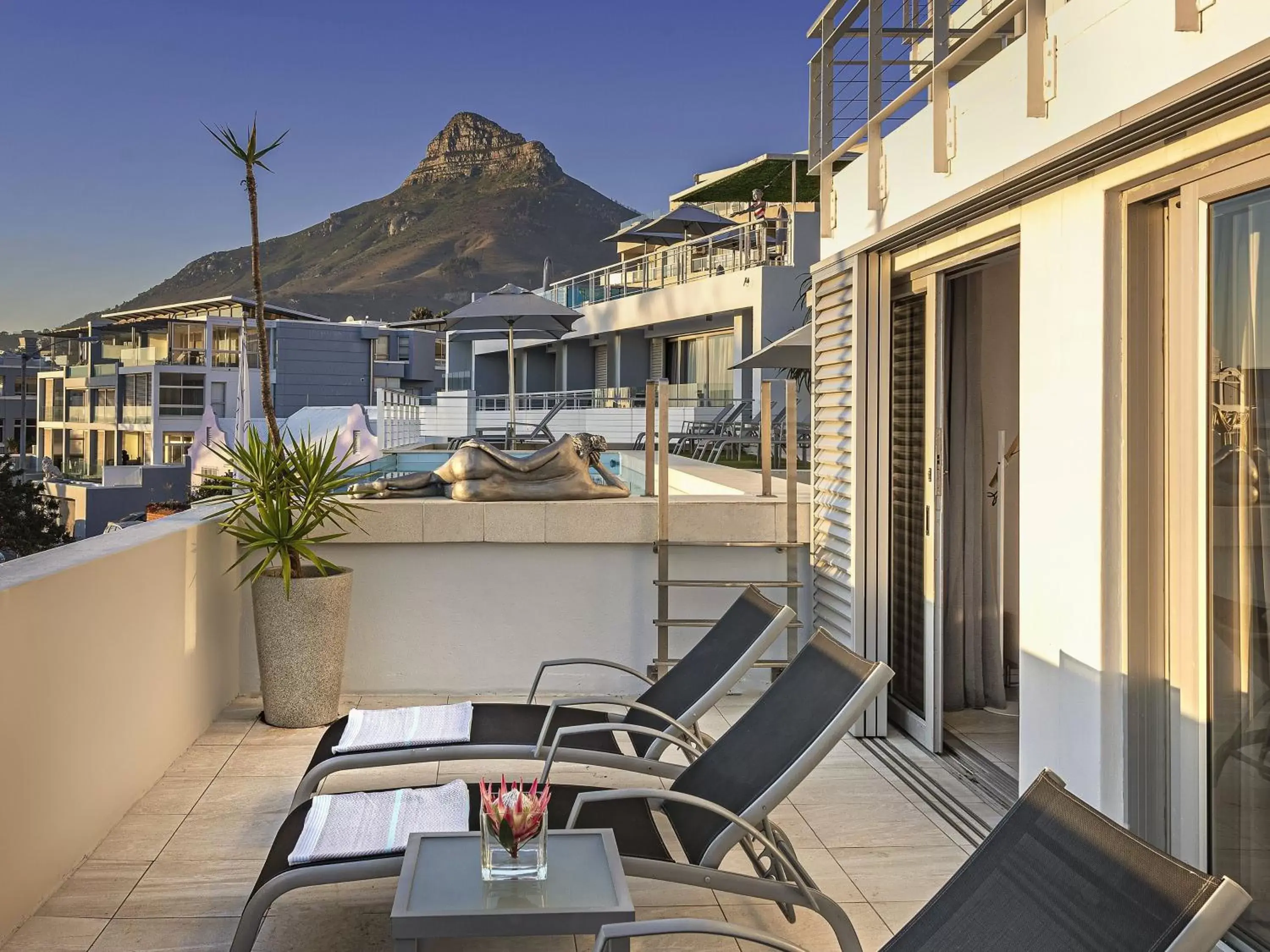 Balcony/Terrace in South Beach Camps Bay Boutique Hotel