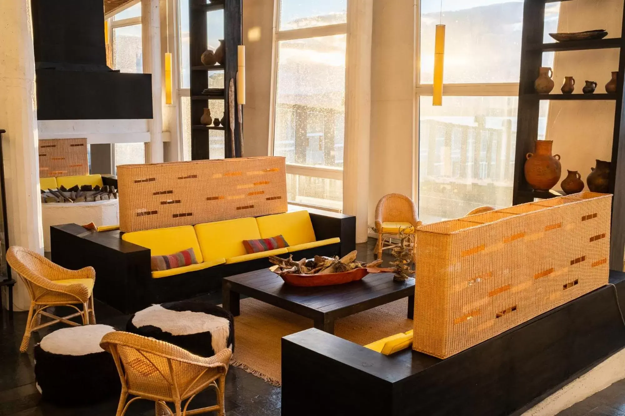 Living room in Remota Patagonia Lodge Living room in Remota Patagonia Lodge