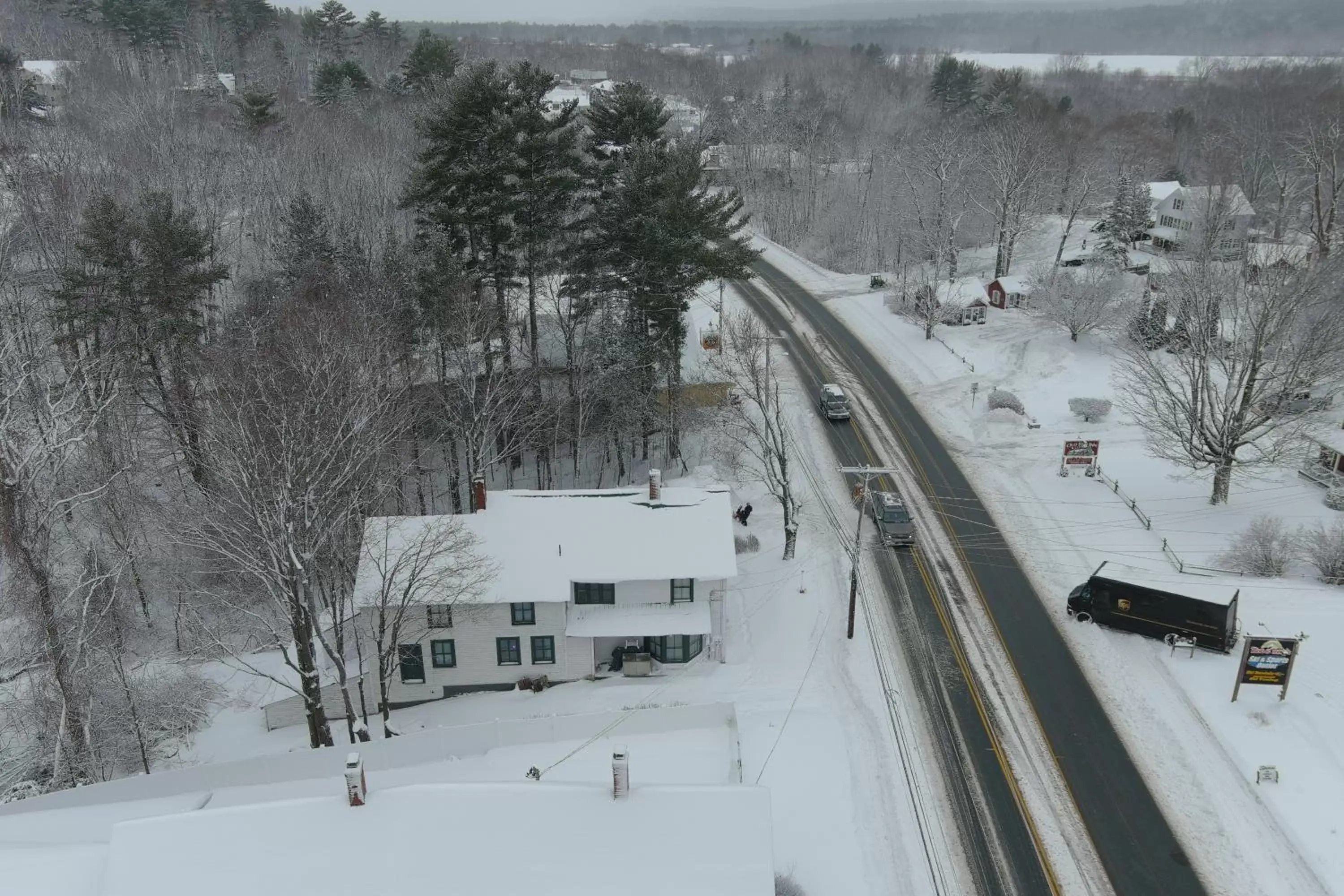 Natural landscape, Winter in Colonial Motel