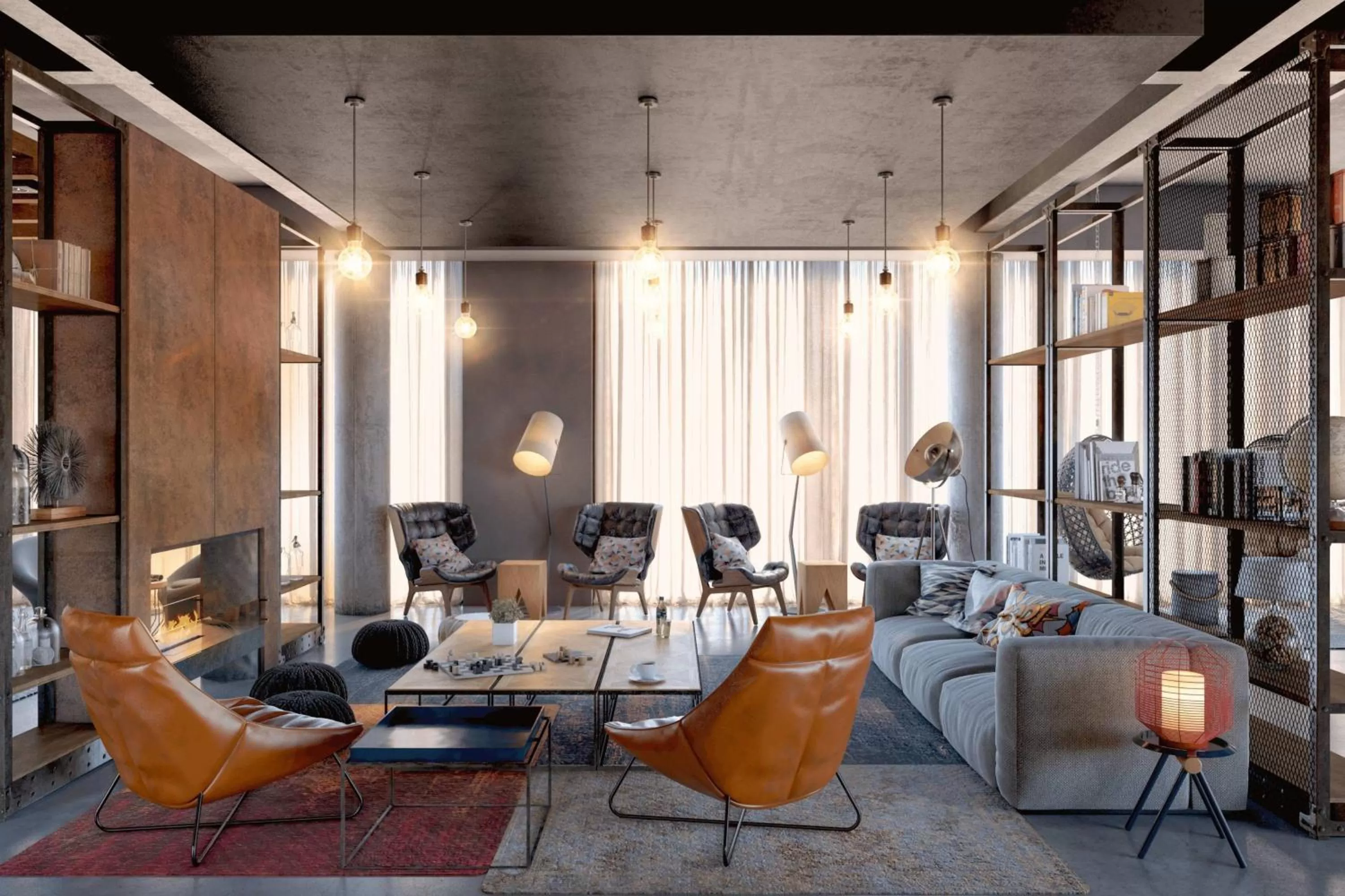 Living room in Moxy Dublin City