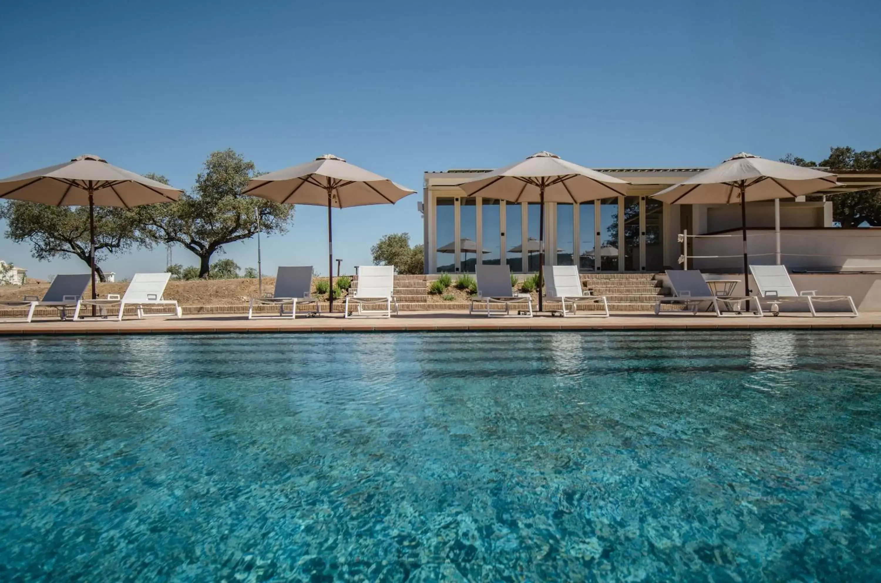 Natural landscape, Swimming Pool in La Dehesa de Don Pedro