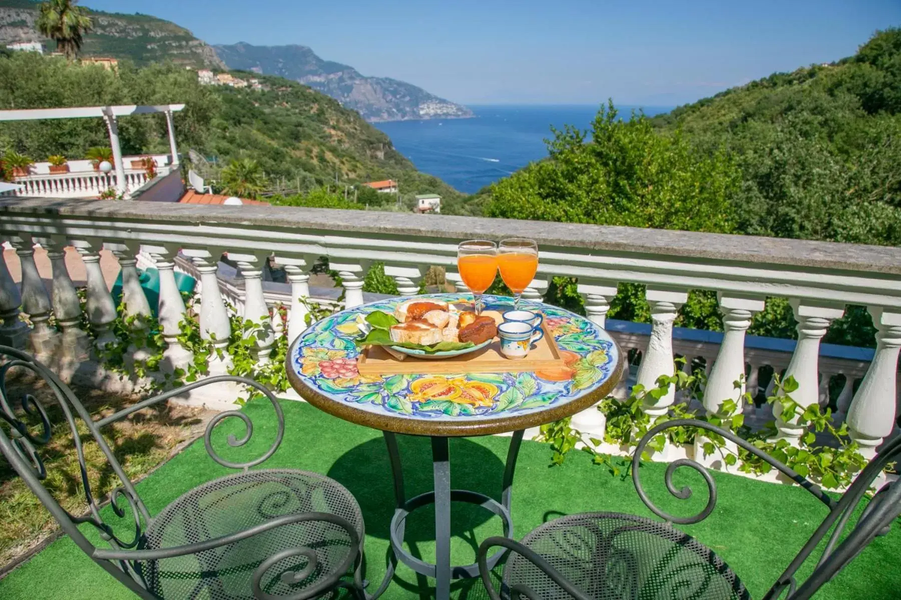 Balcony/Terrace in Villa Costanza sorrento B&b