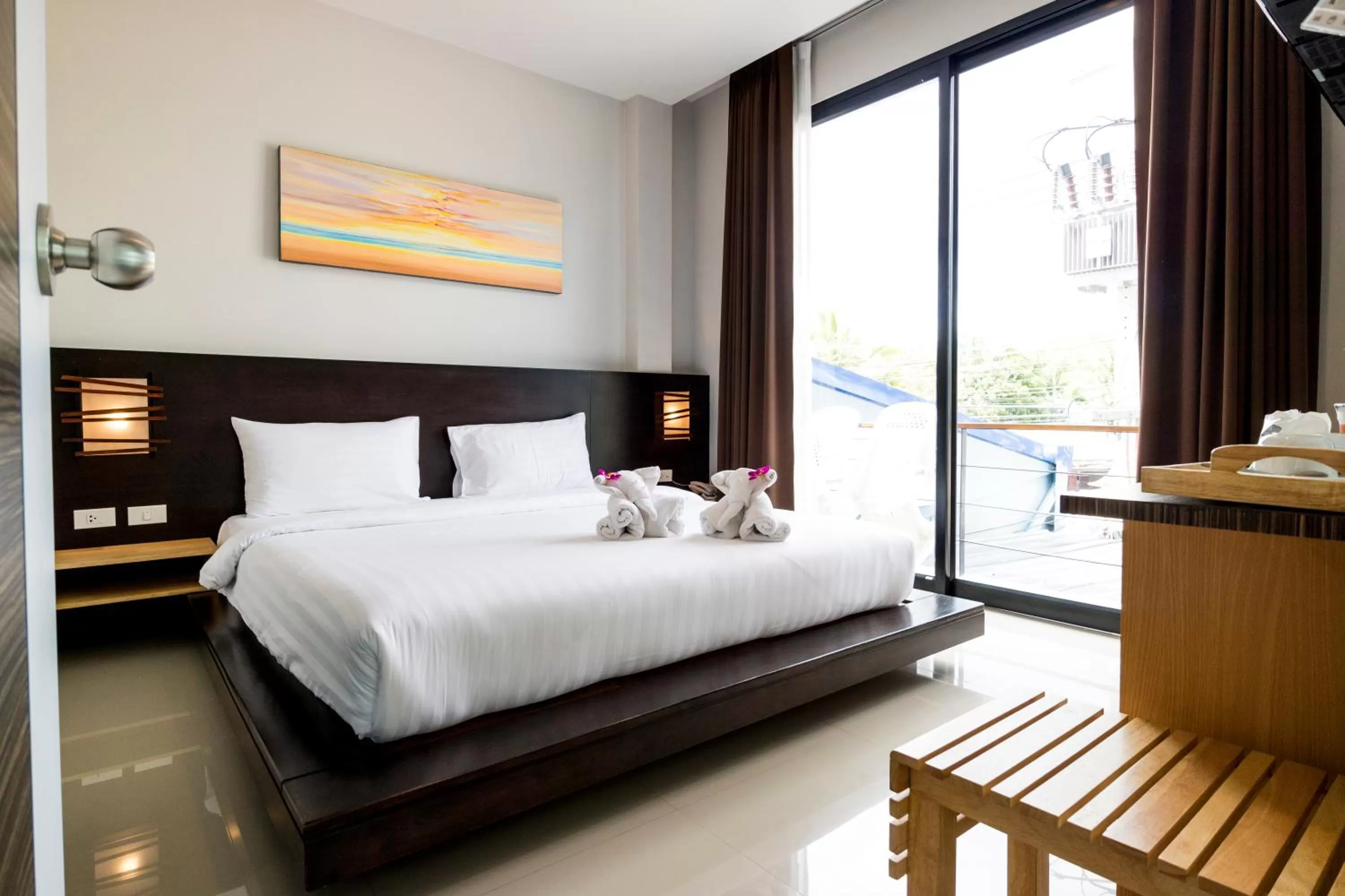 Balcony/Terrace, Bed in S2 Residence