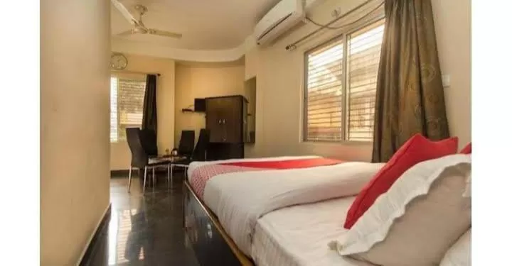 Bed in Skyline Lodge