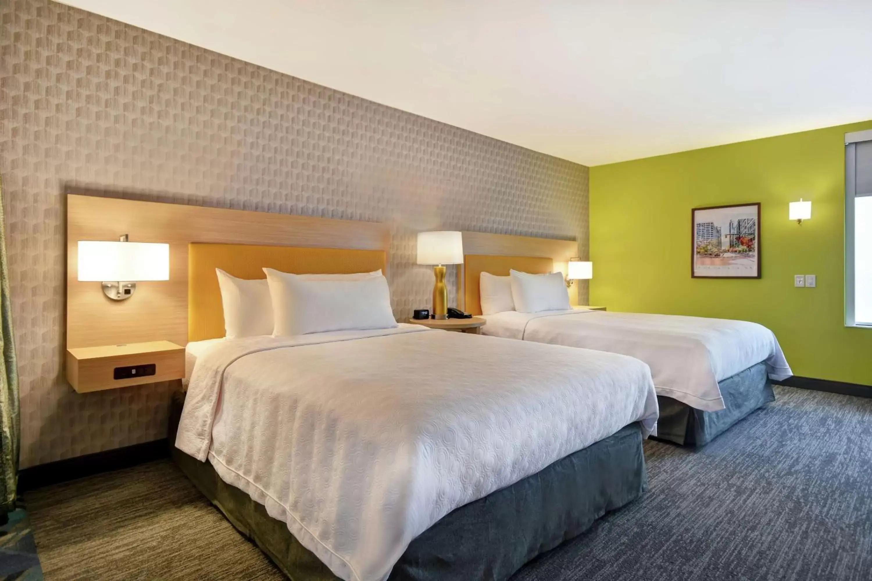 Bed in Home2 Suites By Hilton Taylor Detroit