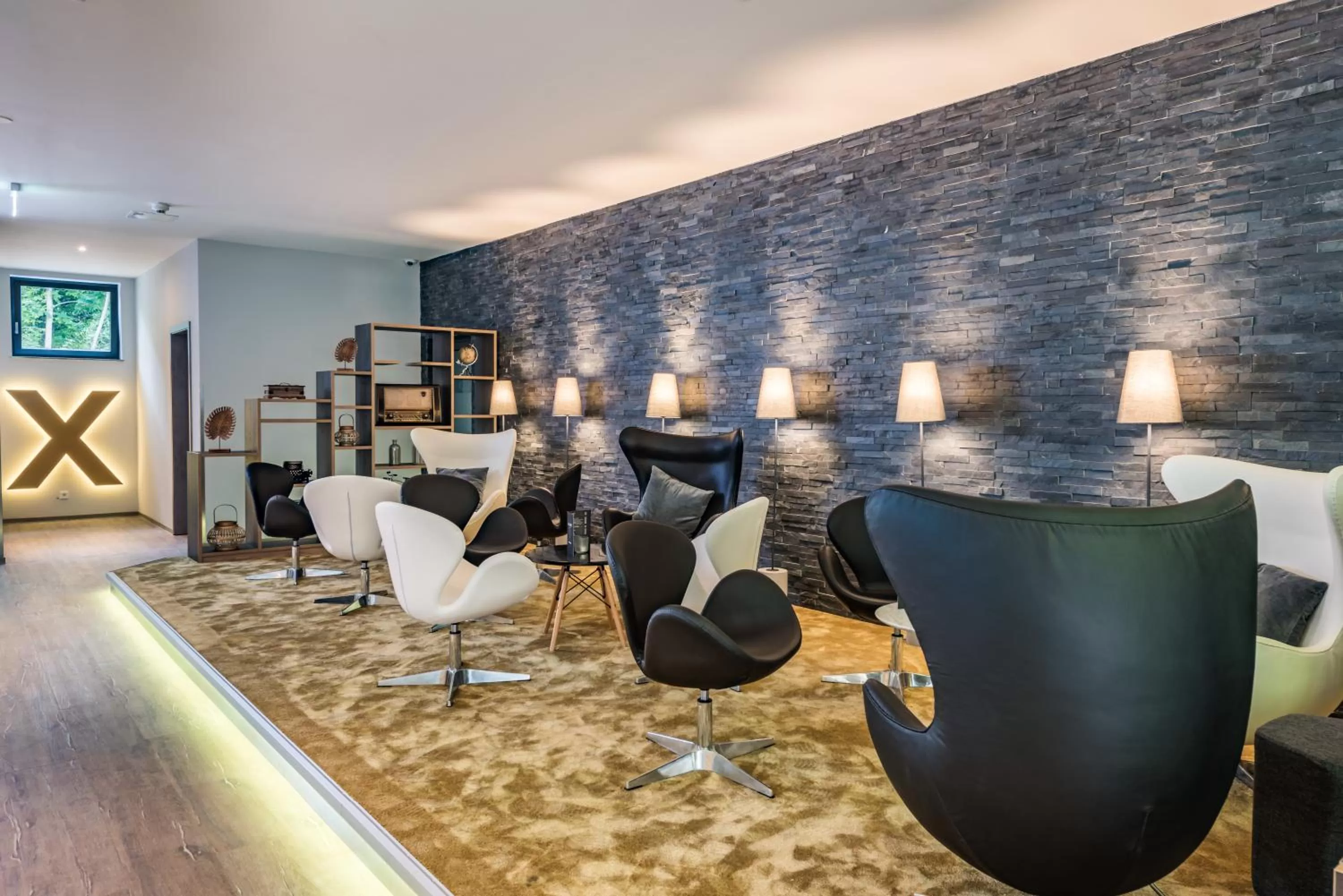 Lobby or reception in AKZENT Hotel Villa Saxer