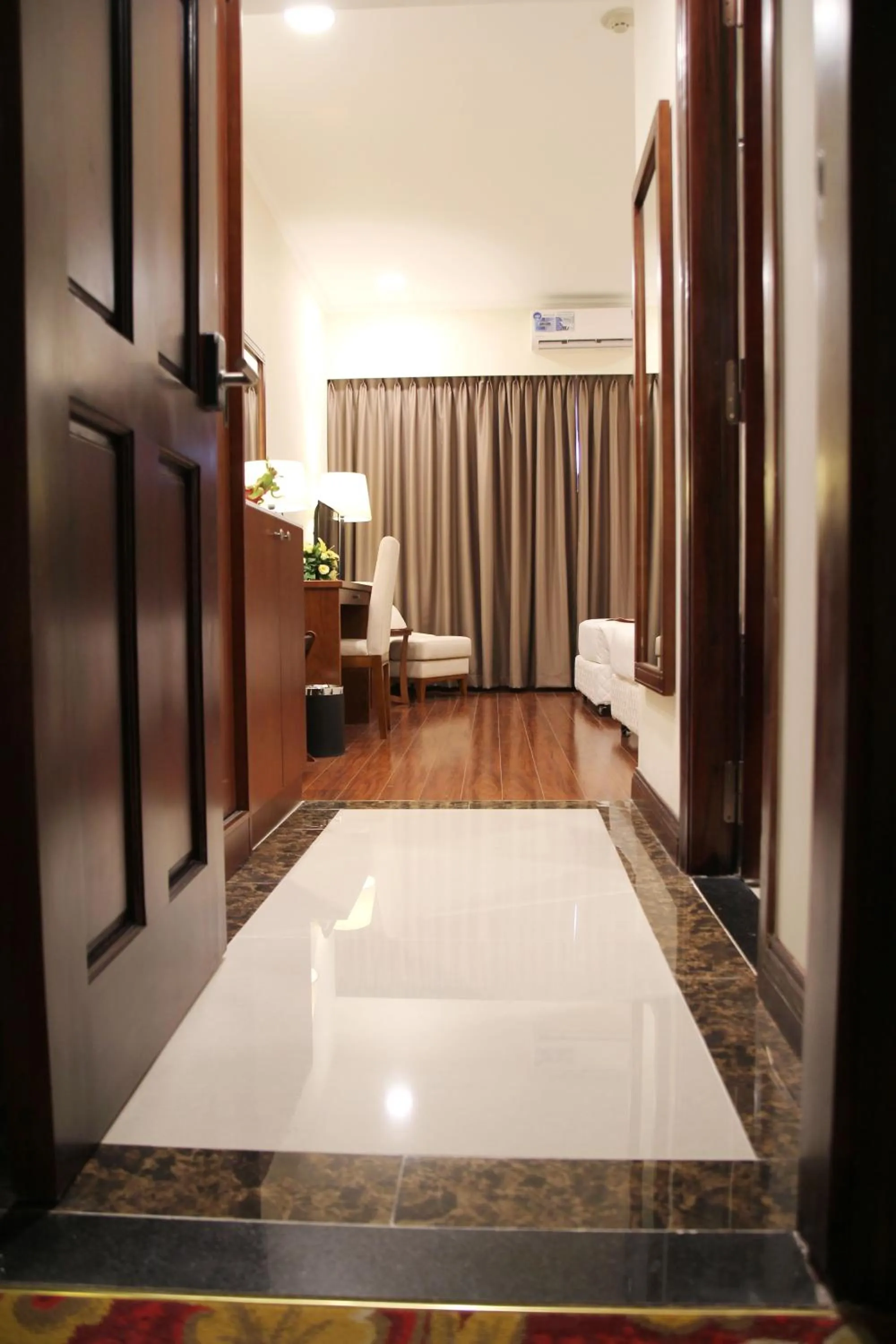 Bed in Dong Khanh Hotel