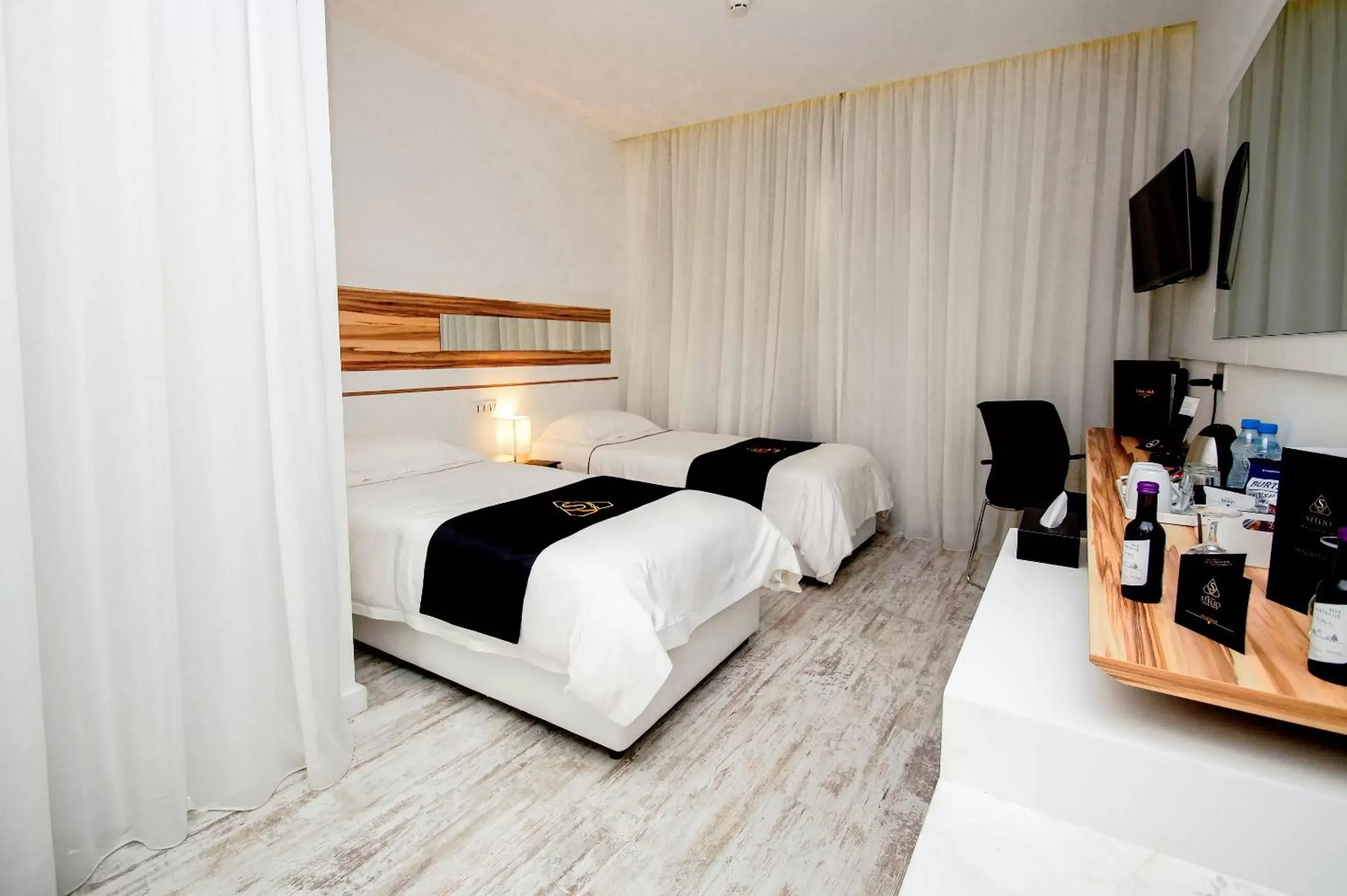 Twin Room with Balcony in The Ciao Stelio Deluxe Hotel (Adults Only)