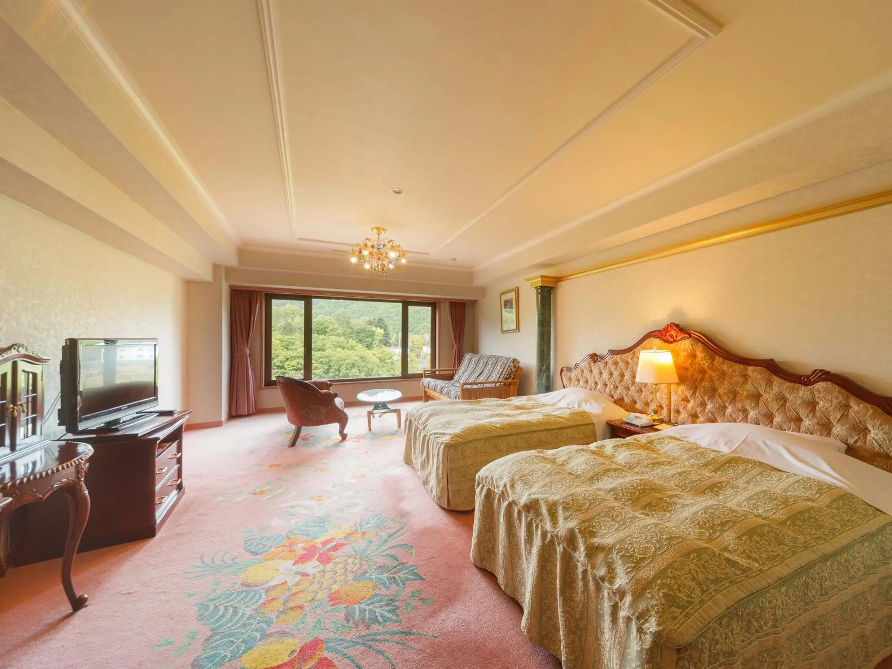 Living room, Bed in Jozankei View Hotel Living room, Bed in Jozankei View Hotel