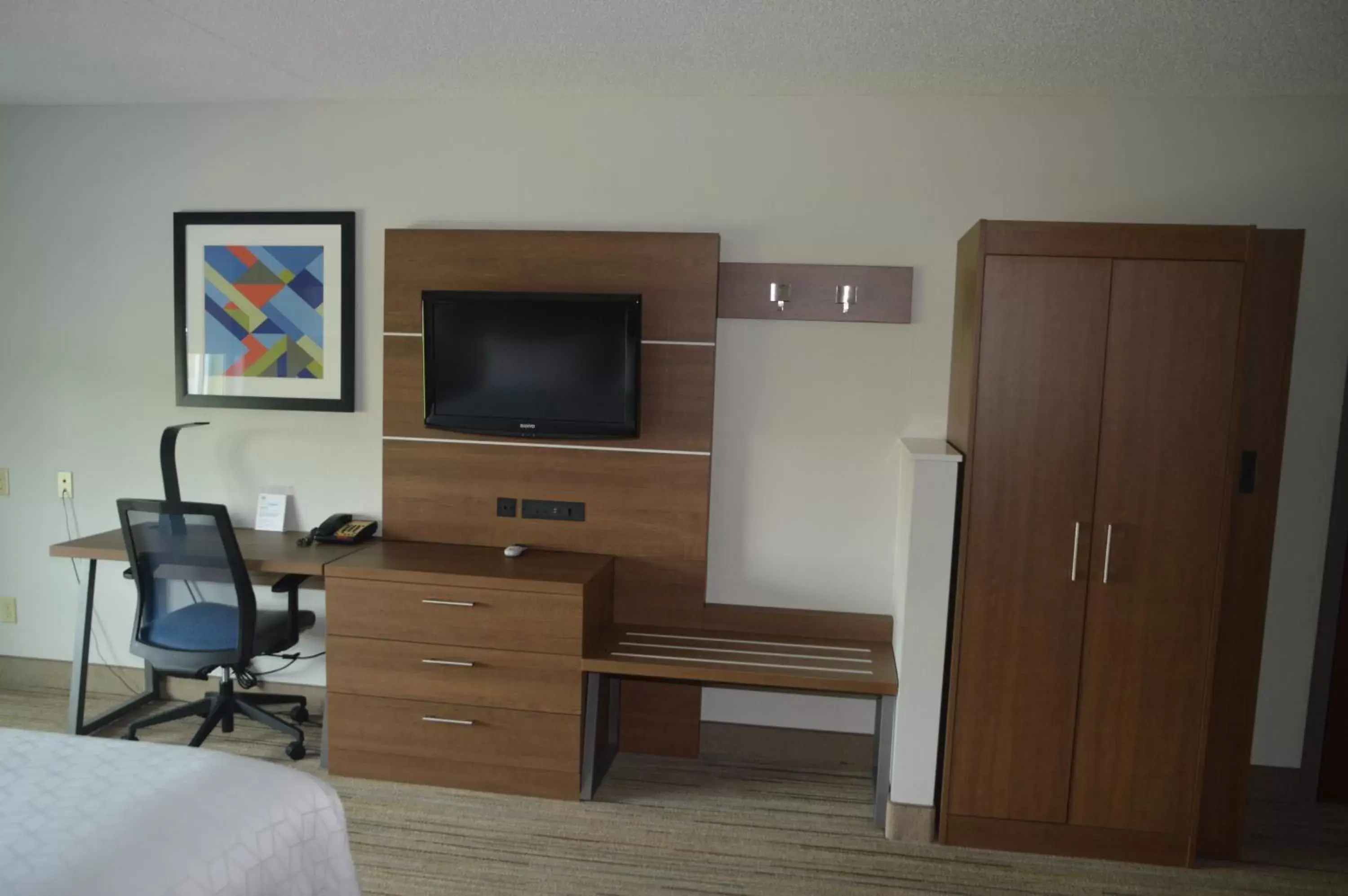 TV and multimedia, TV/Entertainment Center in Holiday Inn Express Hotel & Suites Somerset Central, an IHG Hotel