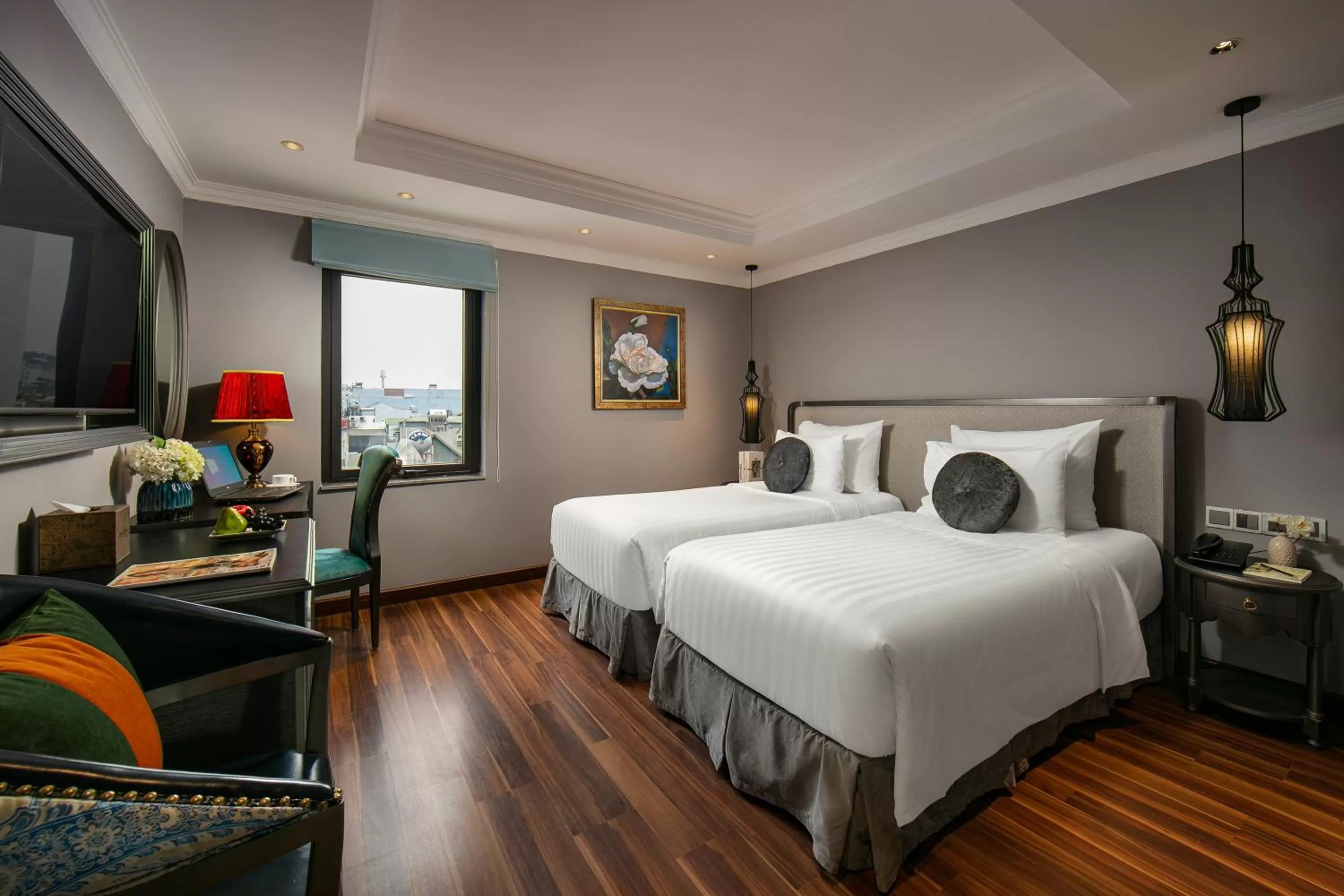 Bedroom, Bed in Hanoi L'Heritage Hotel & Gym - Spa