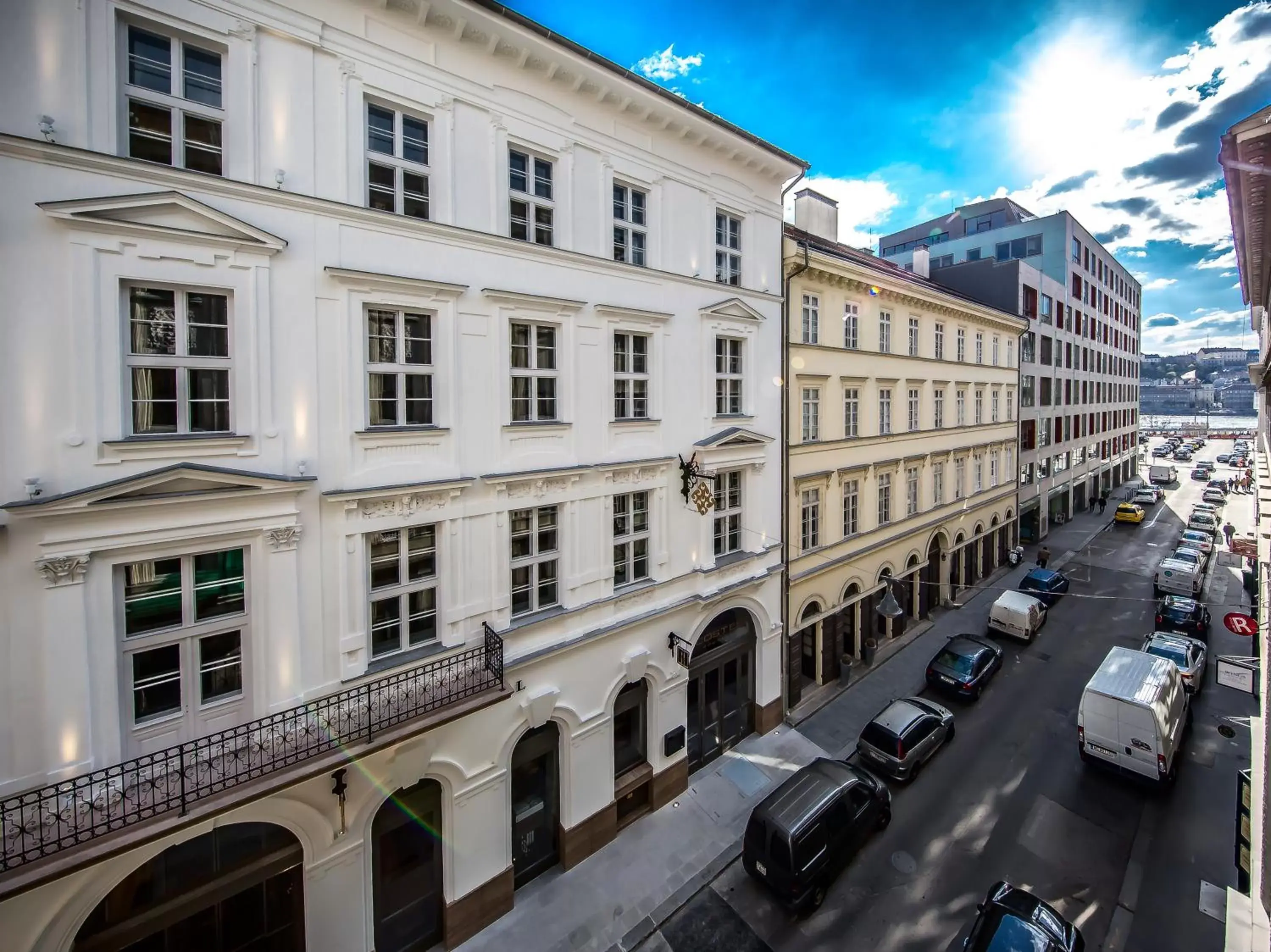 Facade/entrance in Prestige Hotel Budapest