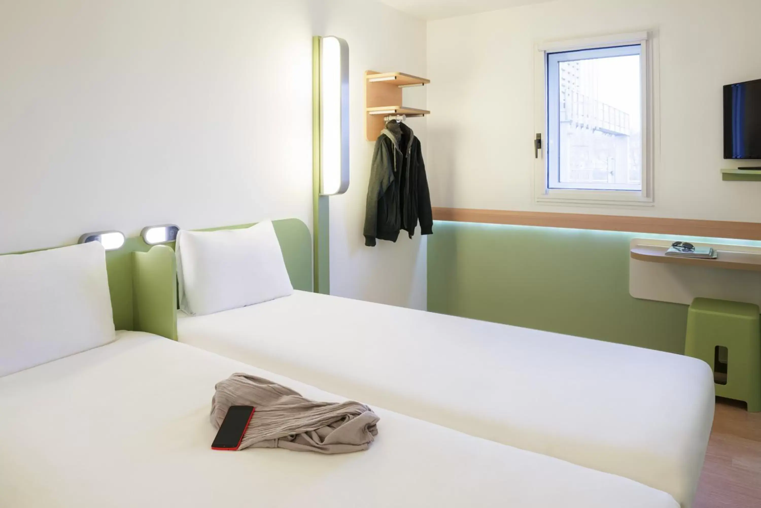 Bed in Ibis Budget Manosque Cadarache