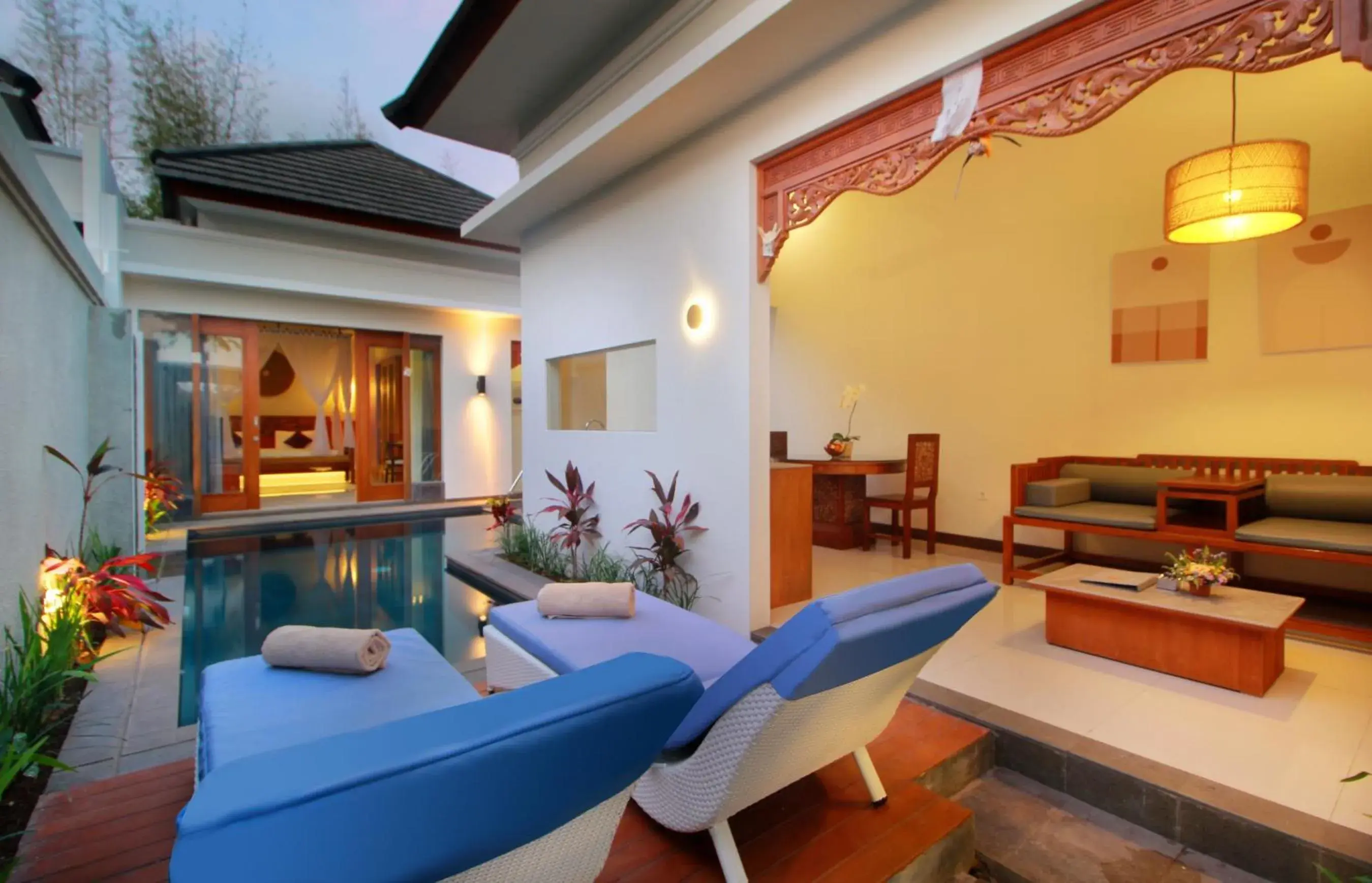 Balcony/Terrace in Maharaja Villas Bali - CHSE Certified