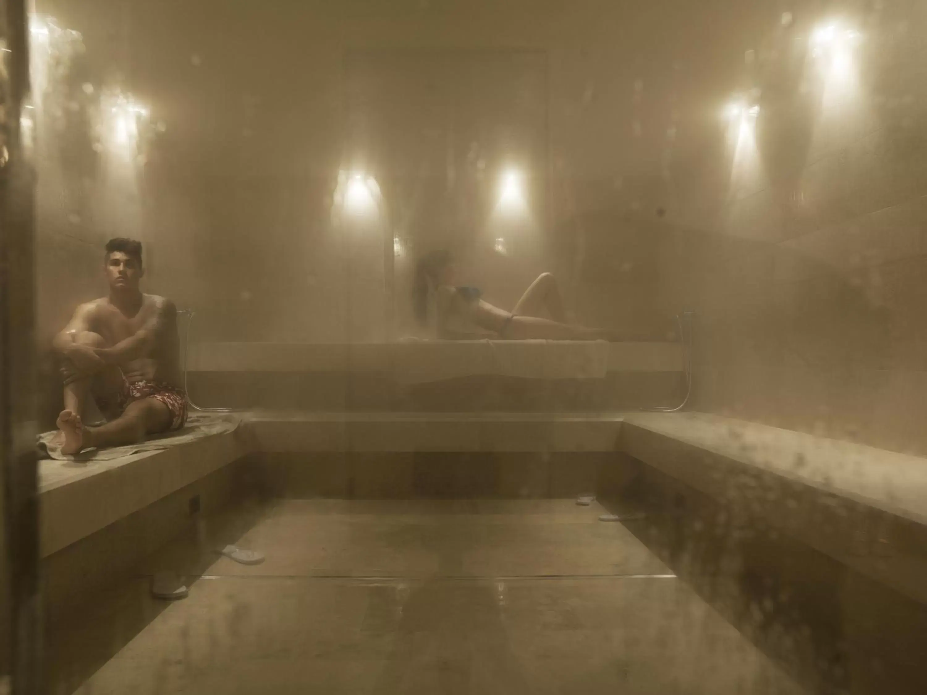 Steam room in A.Roma Lifestyle Hotel