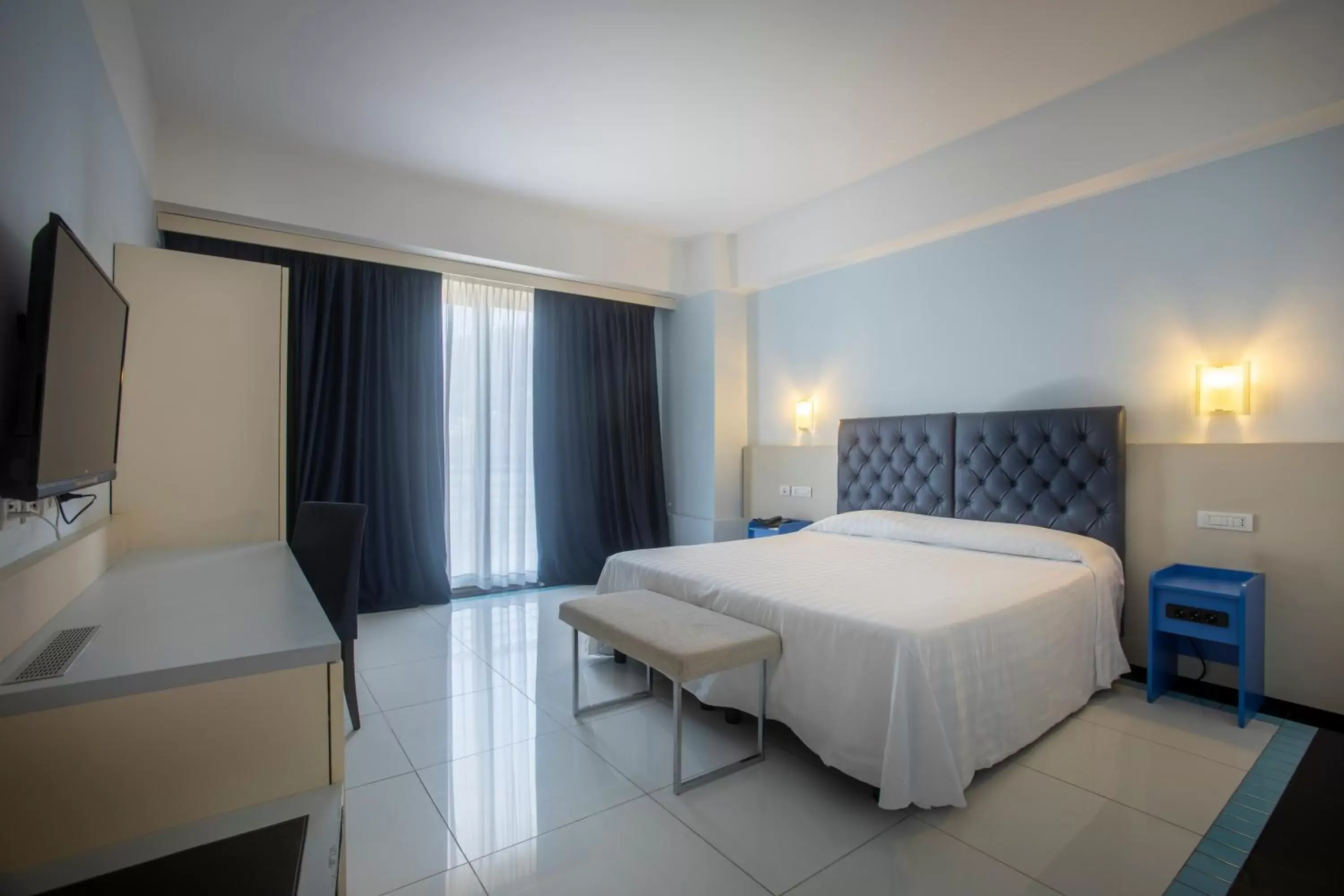 Bed in Grand Hotel Salerno