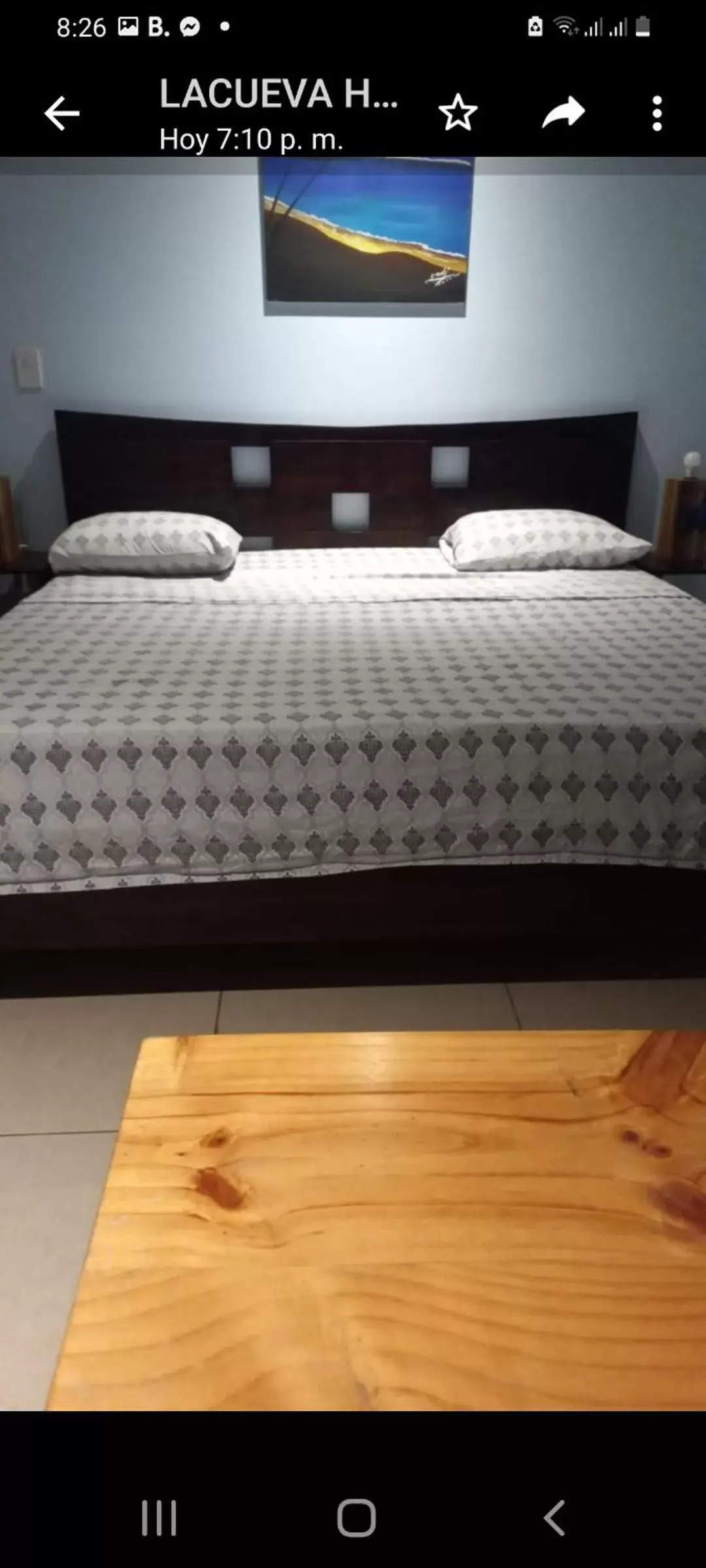 Bed in Hotel la Cueva Limon