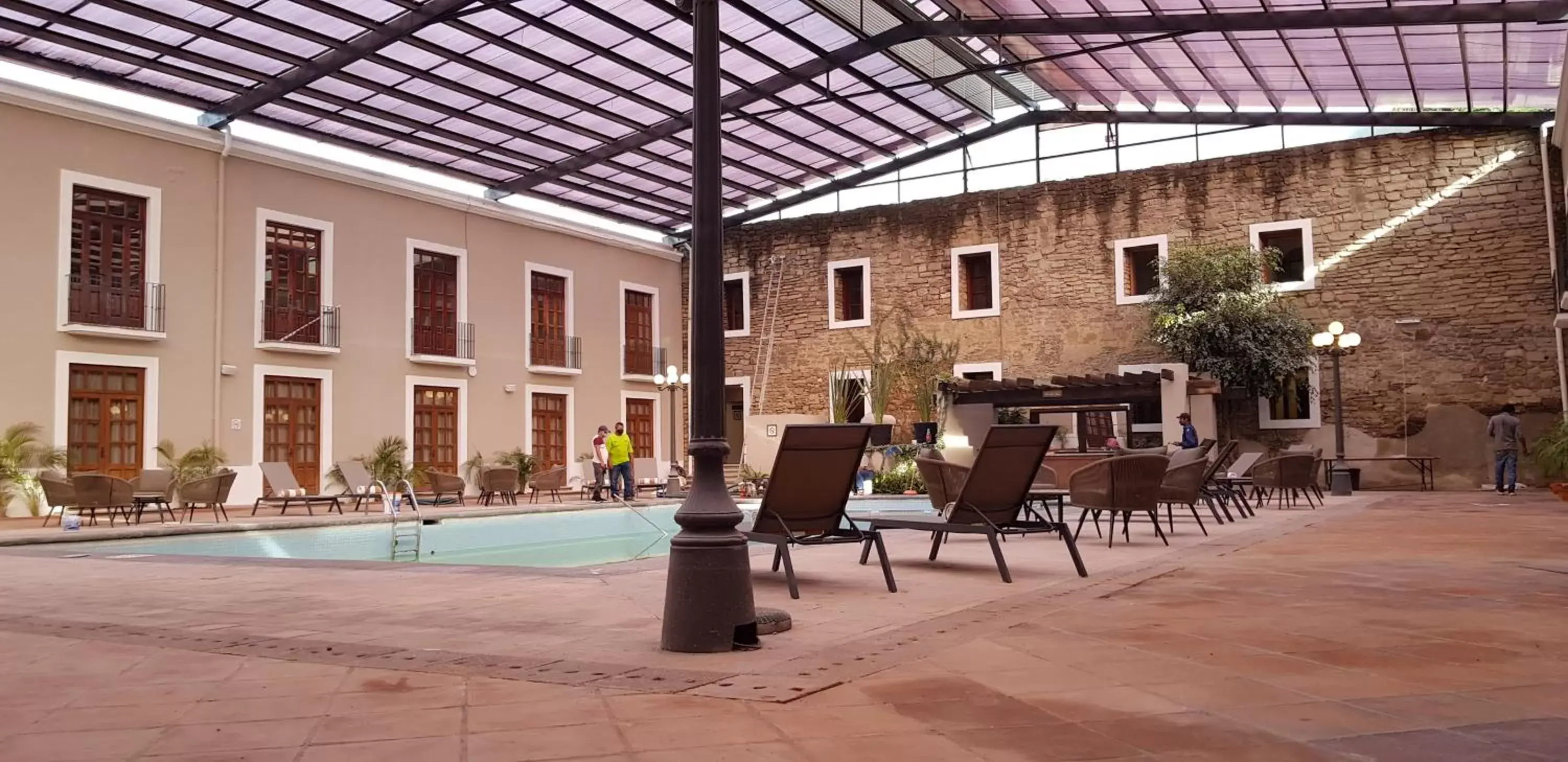 Swimming pool in Hotel San Francisco Tlaxcala