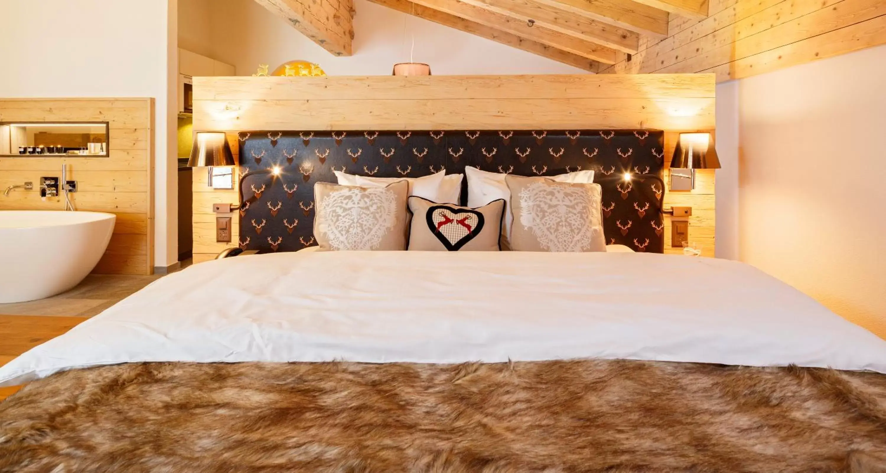 Bed in Hotel Piz Buin Klosters