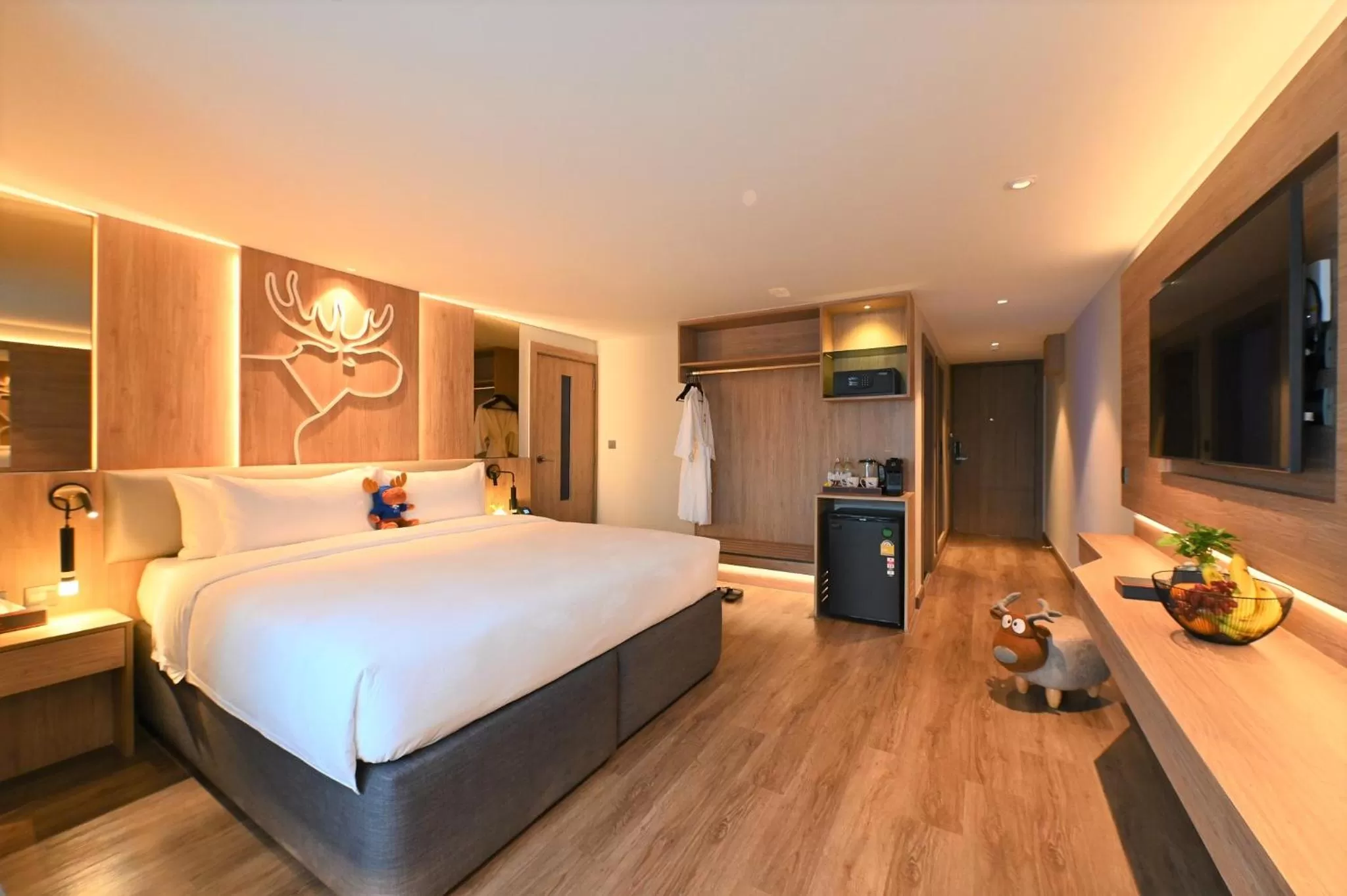 Bed in Moose Hotel Nimman