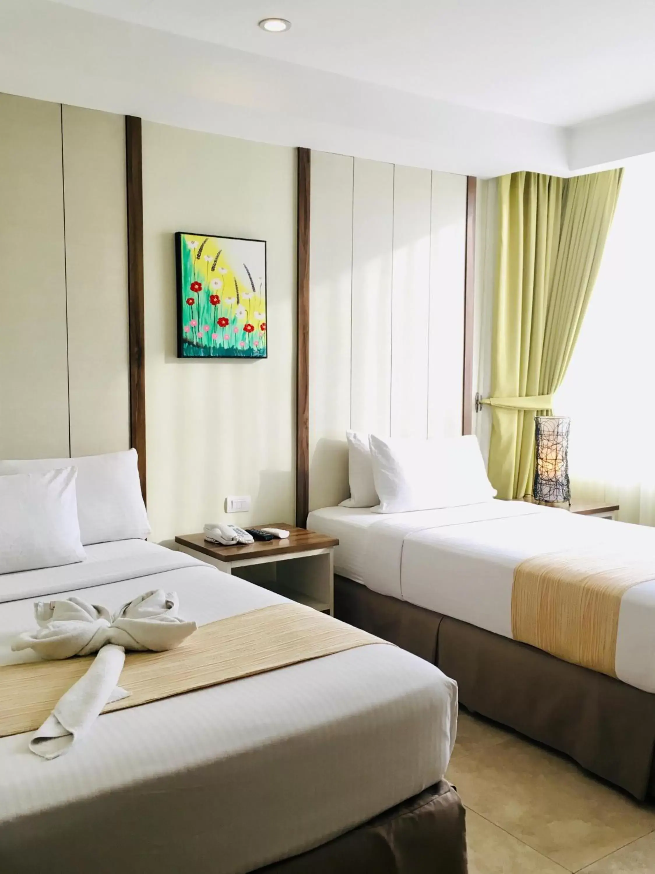 Decorative detail, Bed in Belian Hotel Decorative detail, Bed in Belian Hotel