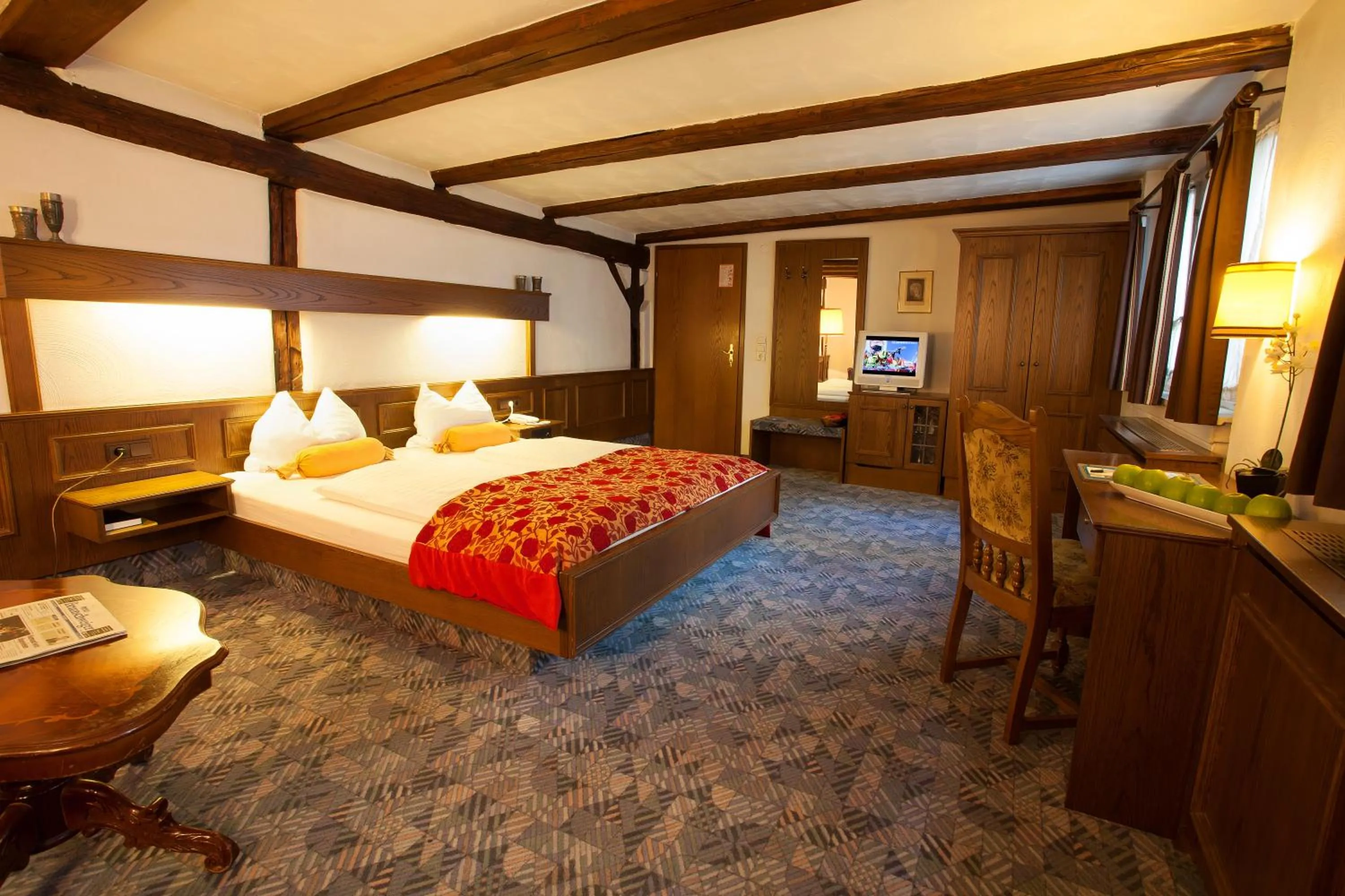 Decorative detail, Bed in Hotel Ritter St. Georg