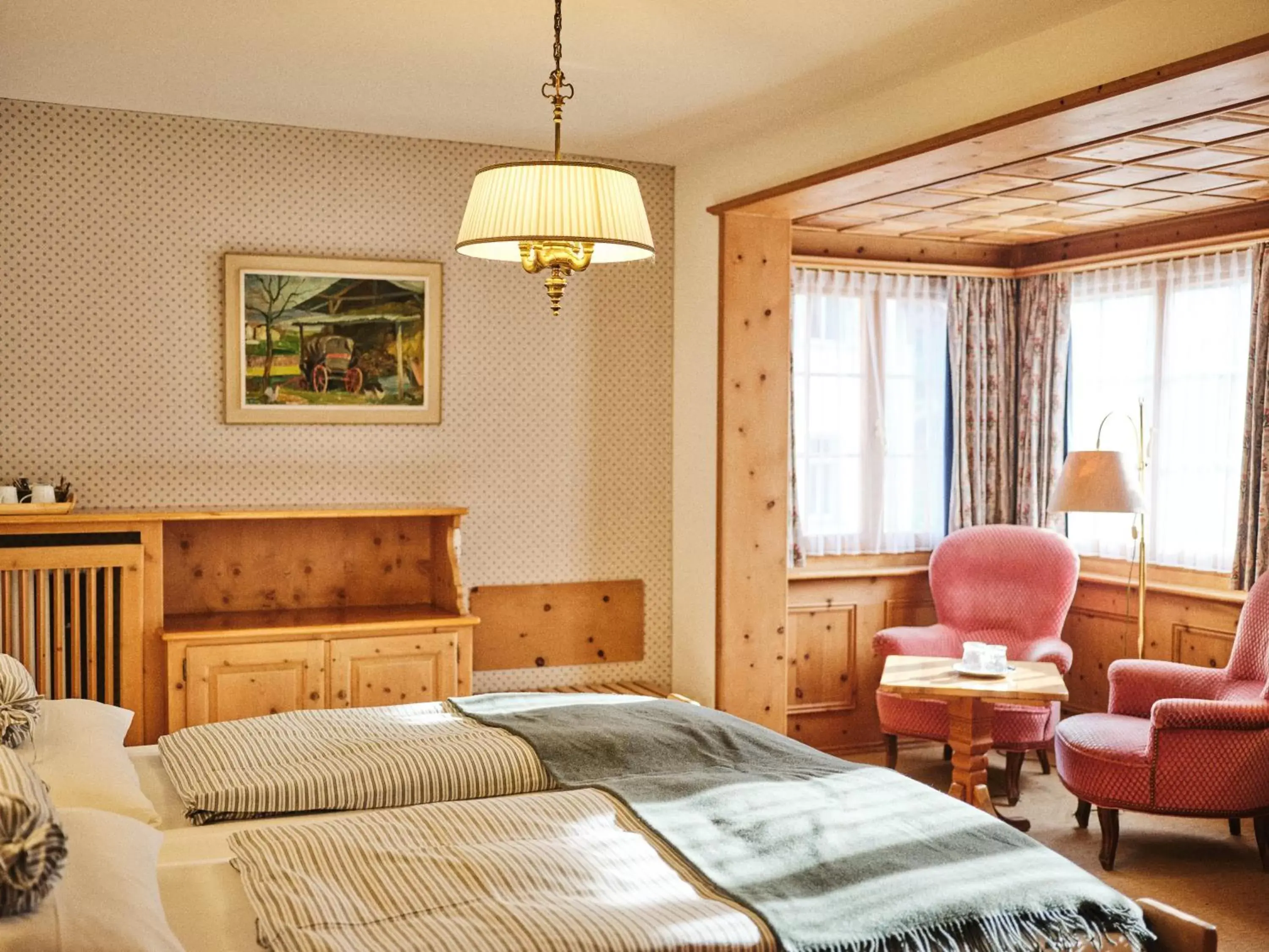 Historic Superior Double Room in Hotel Chesa Grischuna