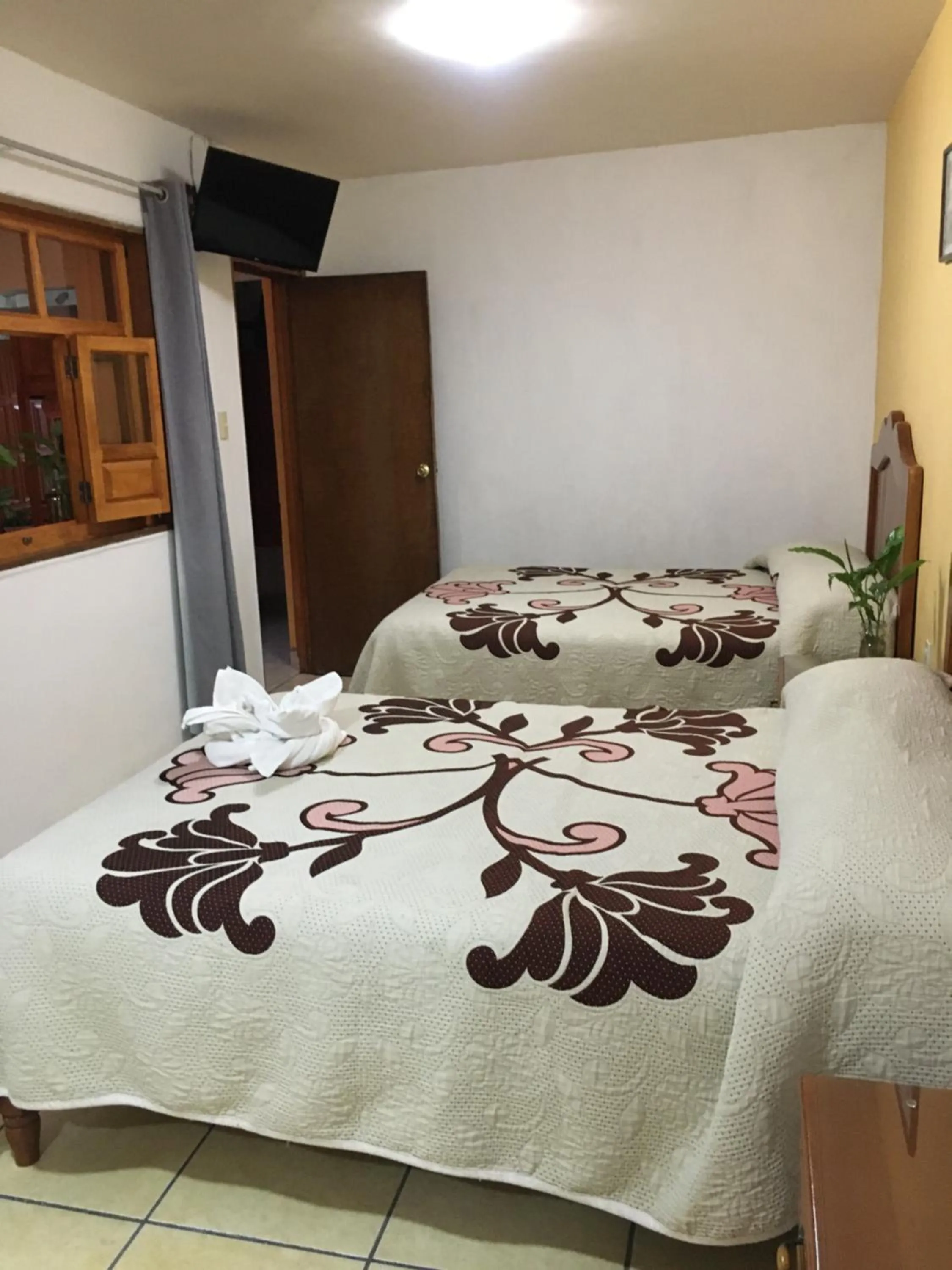 Bed in Hotel Posada Camelinas