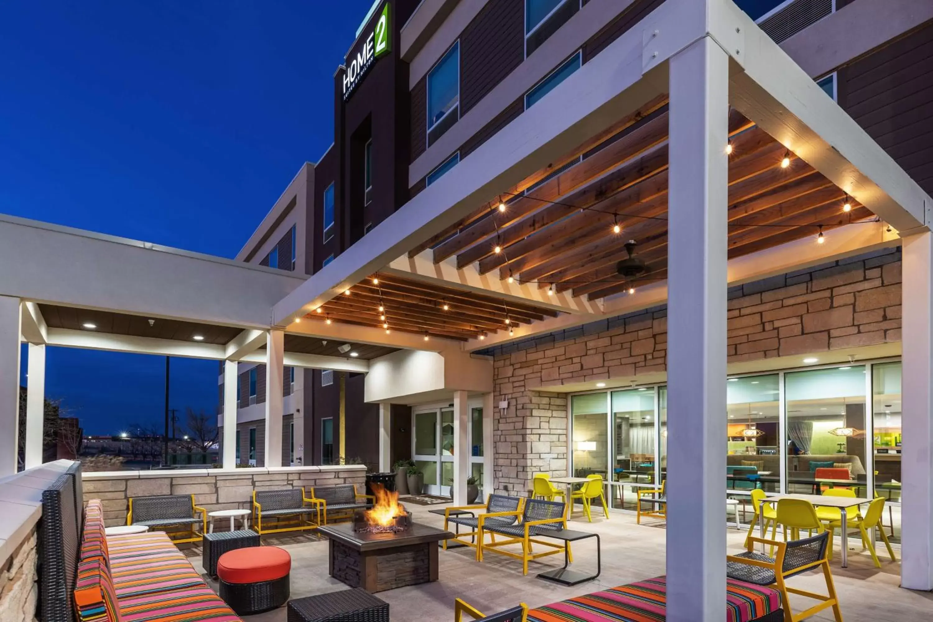 Patio, Restaurant/Places to Eat in Home2 Suites By Hilton Midland East, Tx