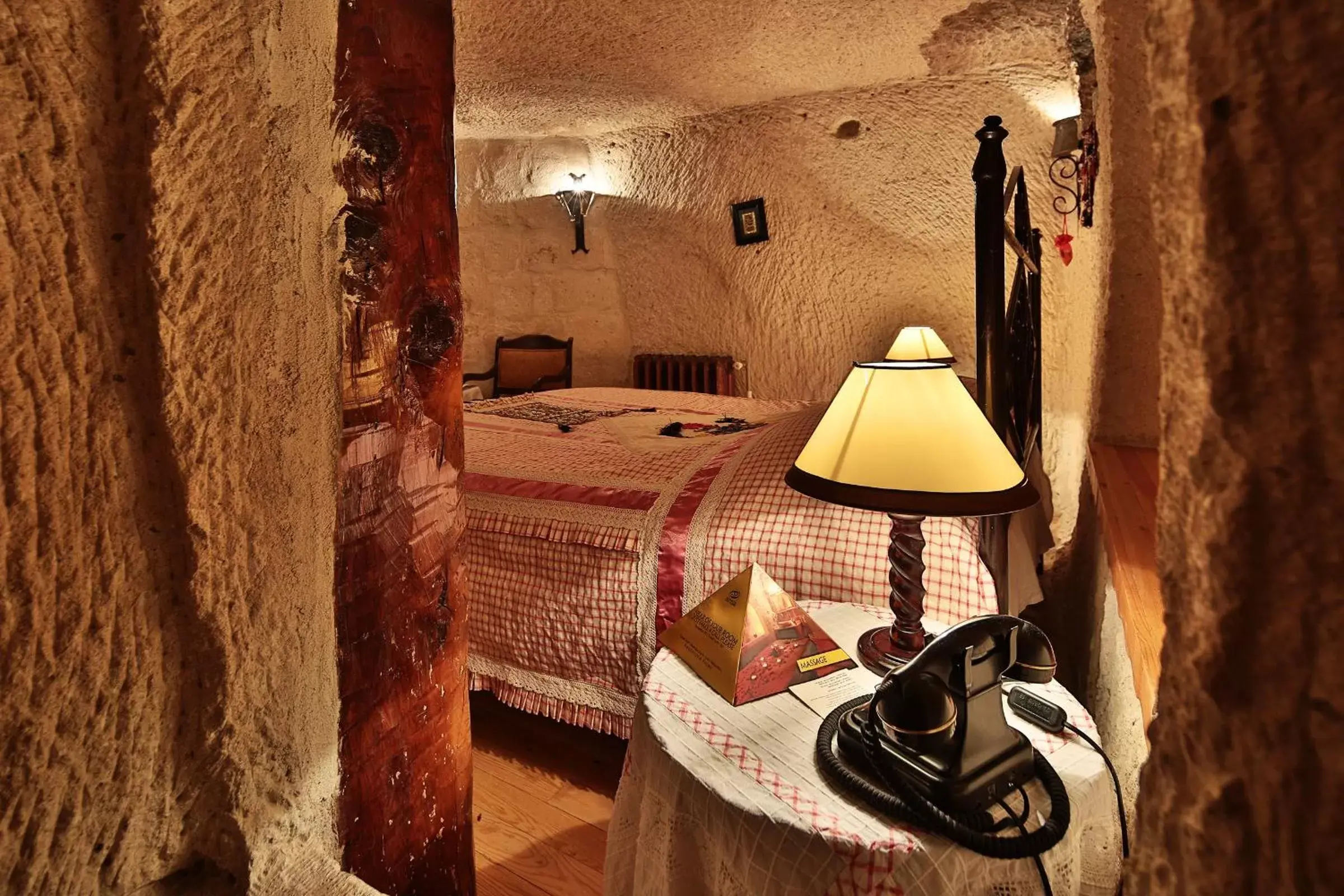 Bed in Cappadocia Cave Suites