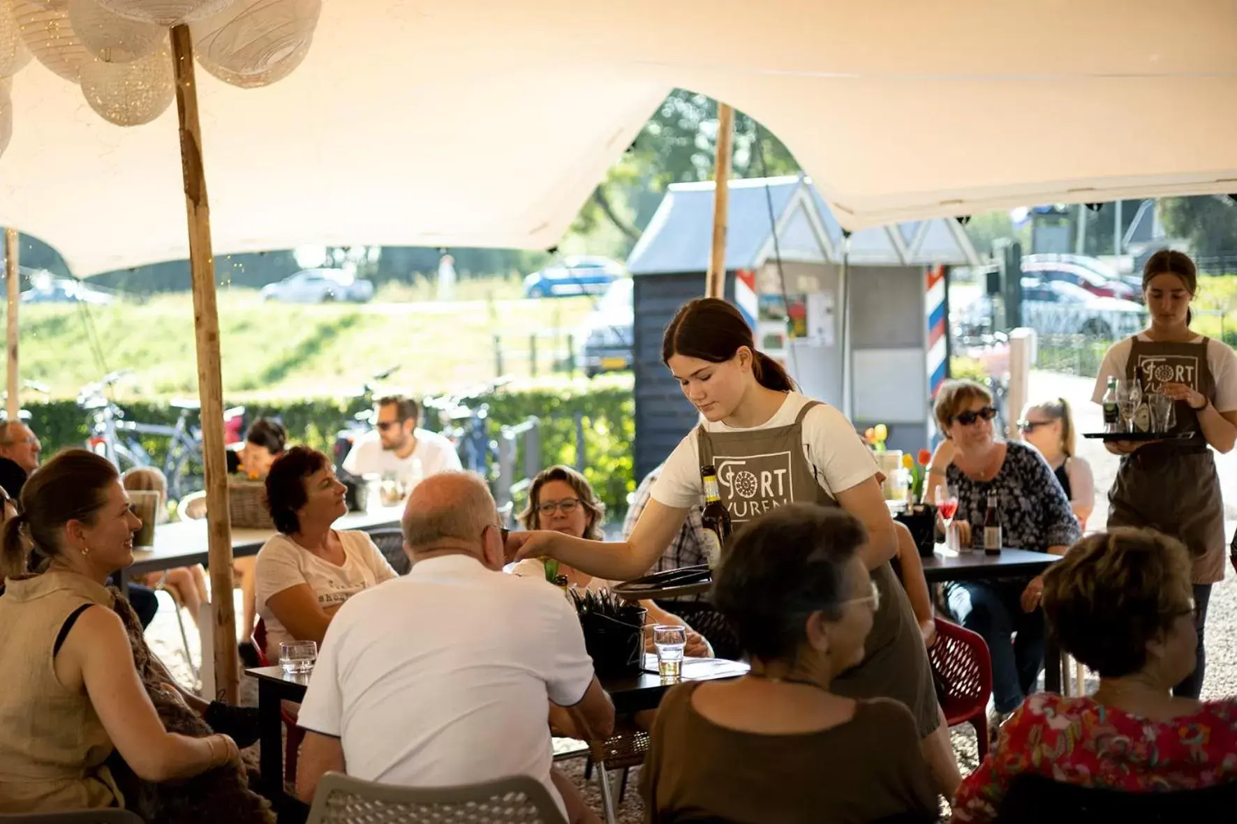 Balcony/Terrace, Restaurant/Places to Eat in Fort Vuren