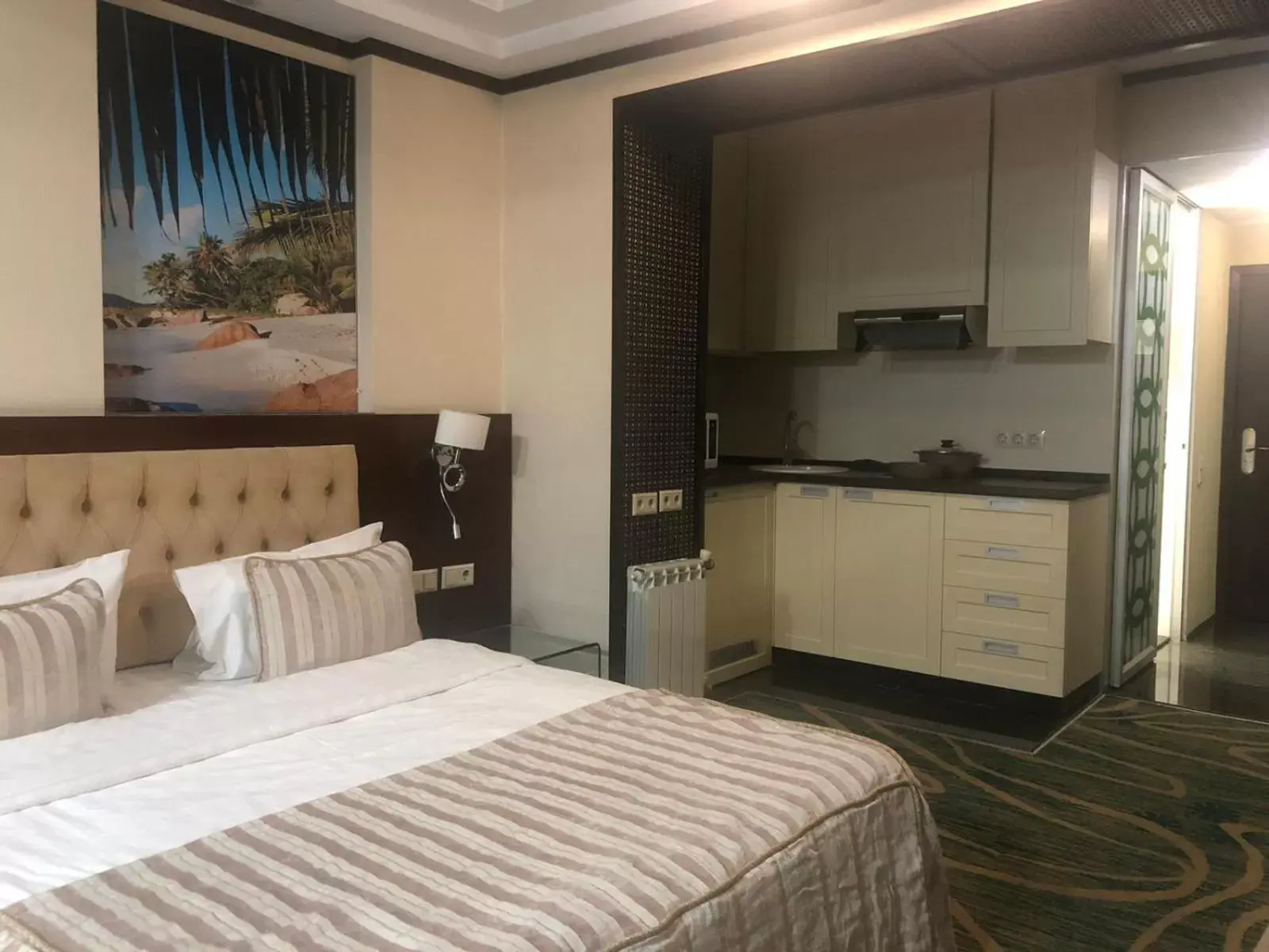 Bed in Hotel Kazzhol Almaty