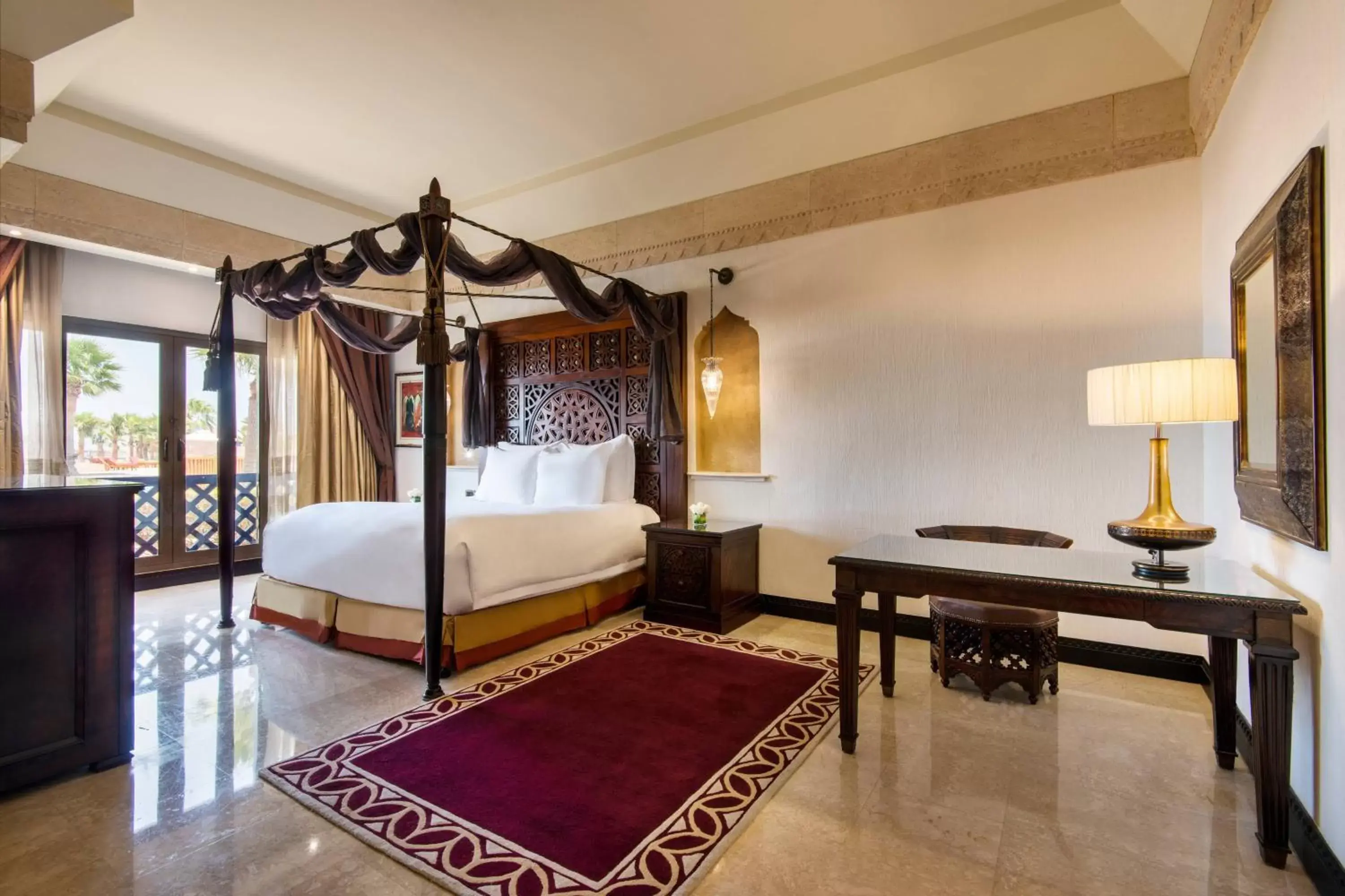 Bedroom, Bed in Sharq Village & Spa, a Ritz-Carlton Hotel