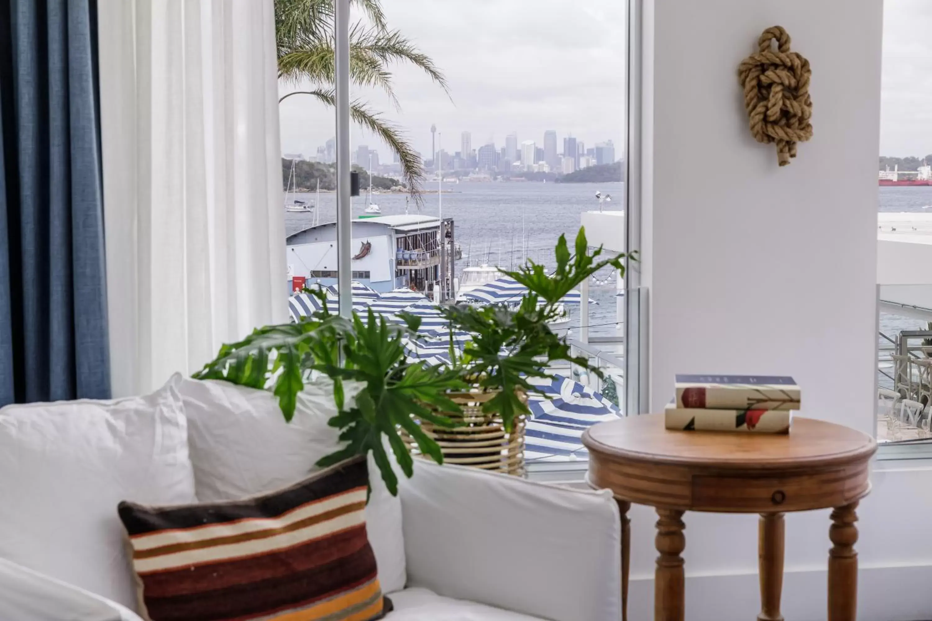 Living room in Watsons Bay Boutique Hotel