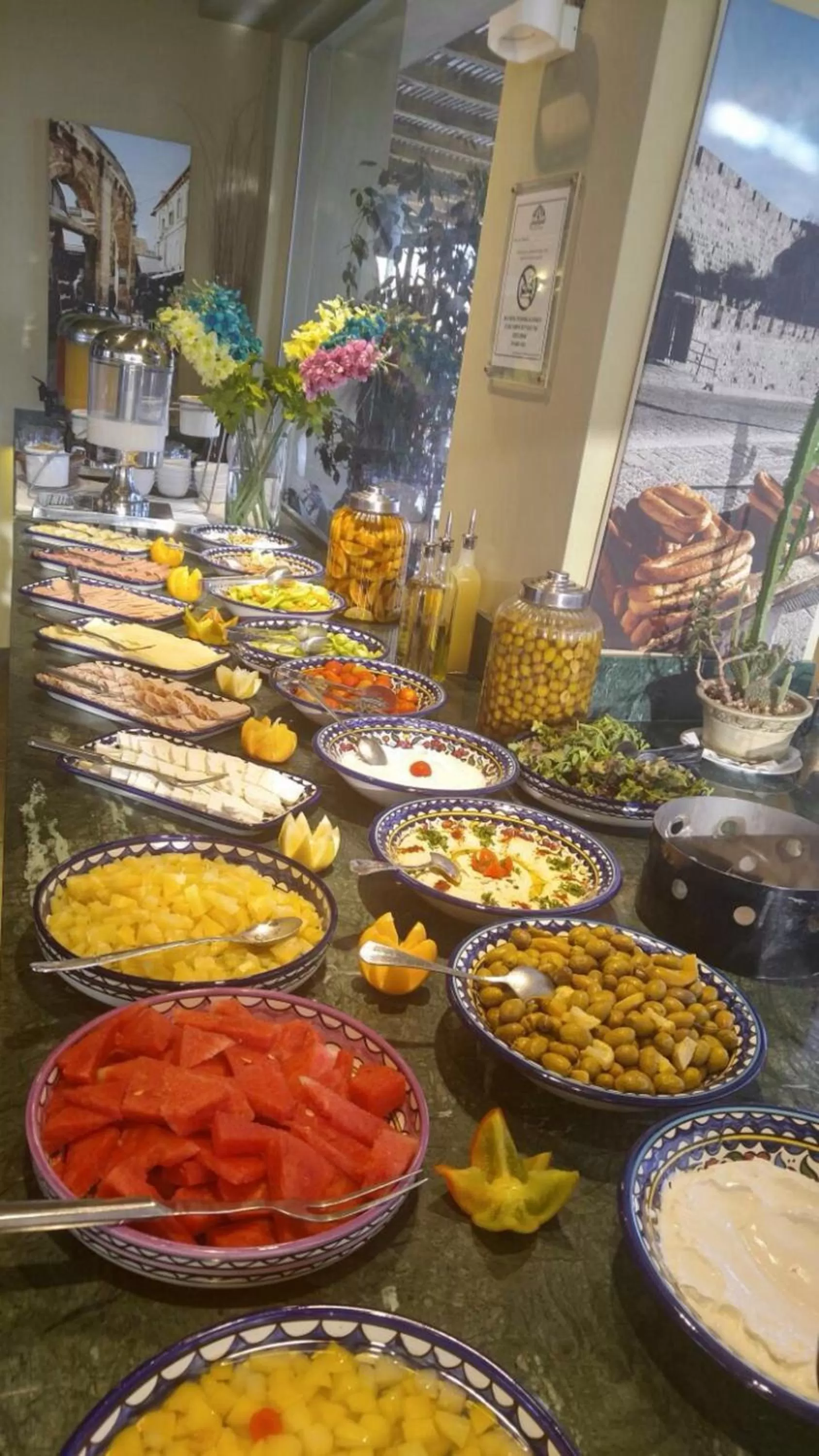 Buffet breakfast in National Hotel - Jerusalem