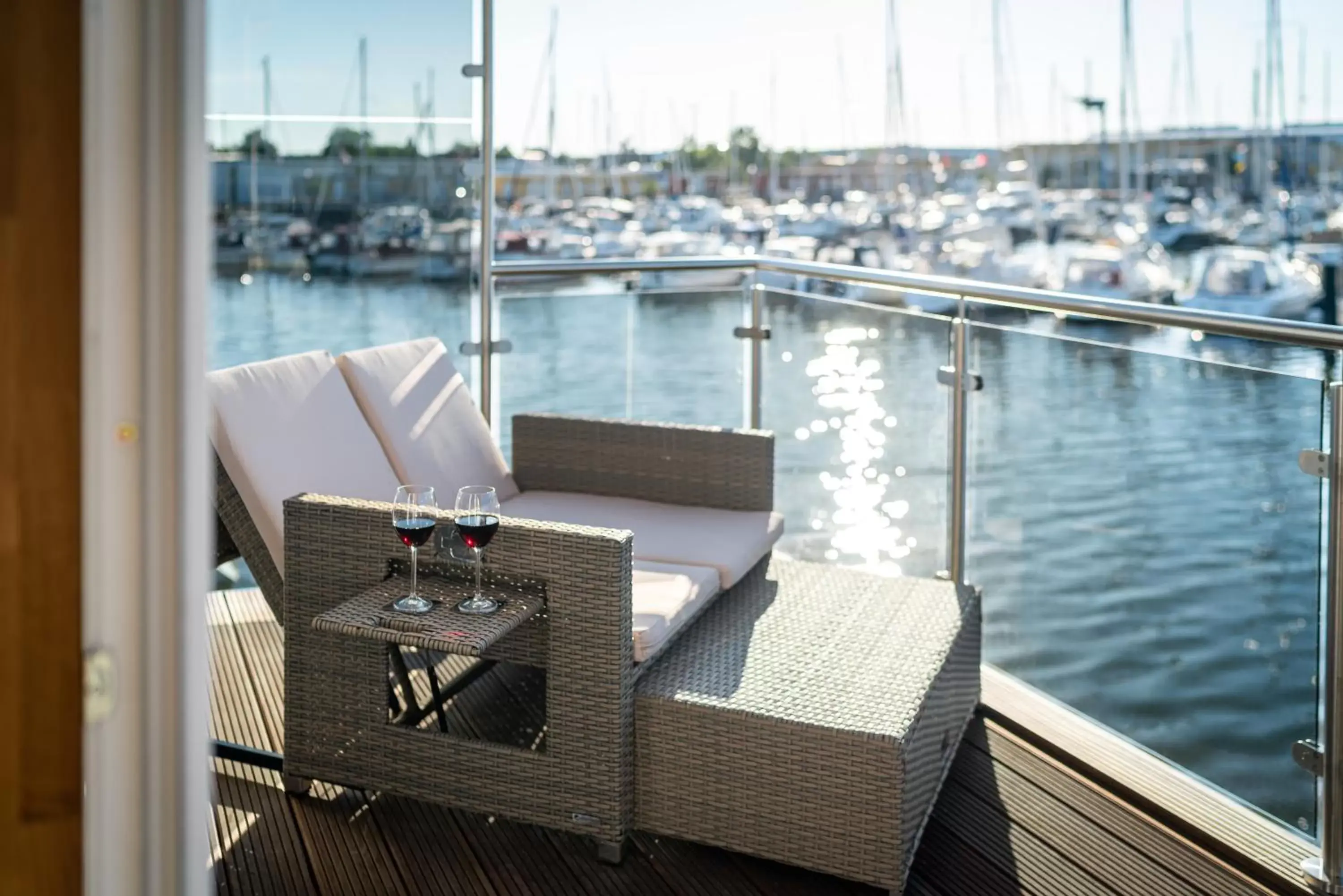 Balcony/Terrace in Schwimmende Häuser im BALTIC SEA RESORT