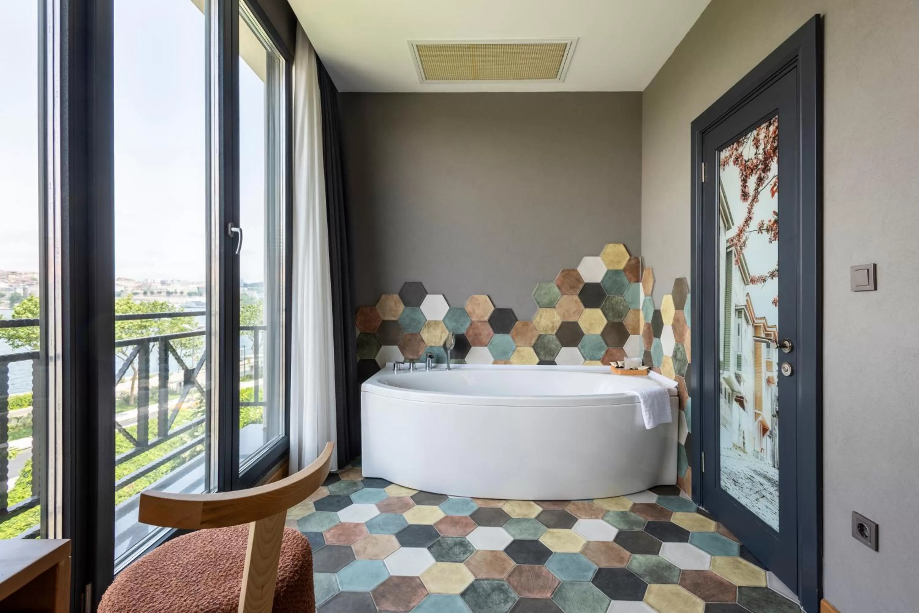 Bathroom in Istanbul Old City Colorful Houses Balat PETRION Hotel