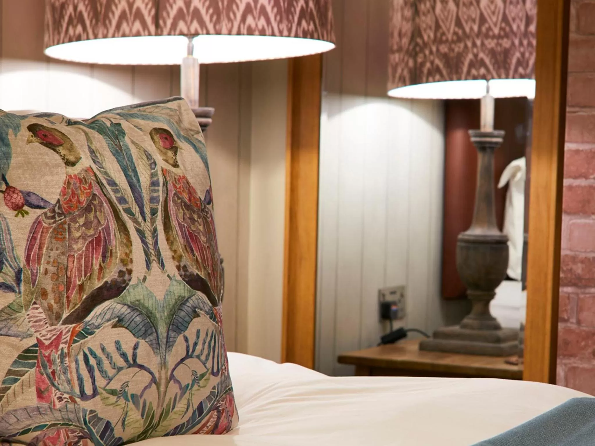 Decorative detail, Bed in The Plough Inn & Cottages