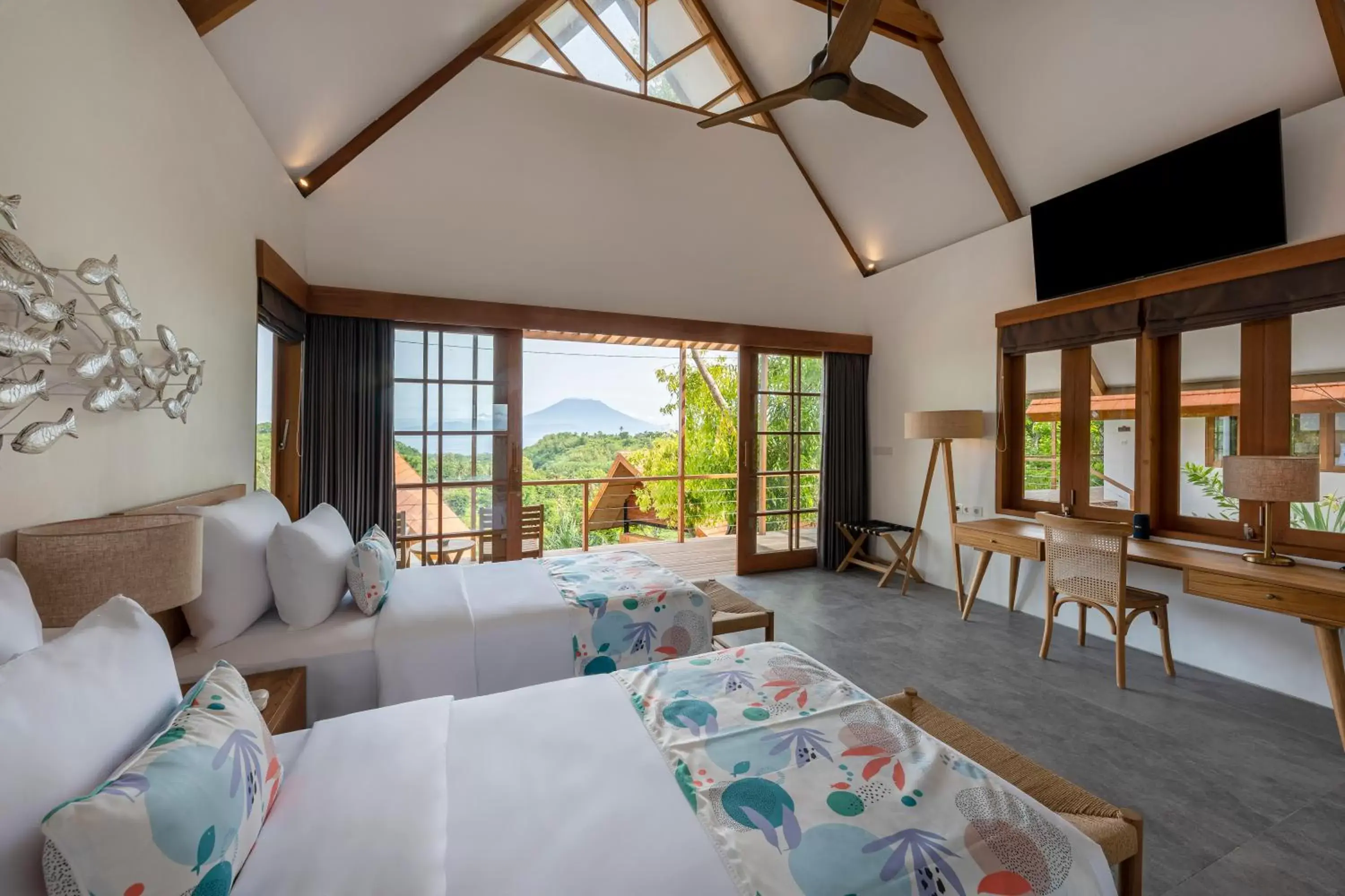 View (from property/room), Bed in Deep Roots Dive & Yoga Resort View (from property/room), Bed in Deep Roots Dive & Yoga Resort