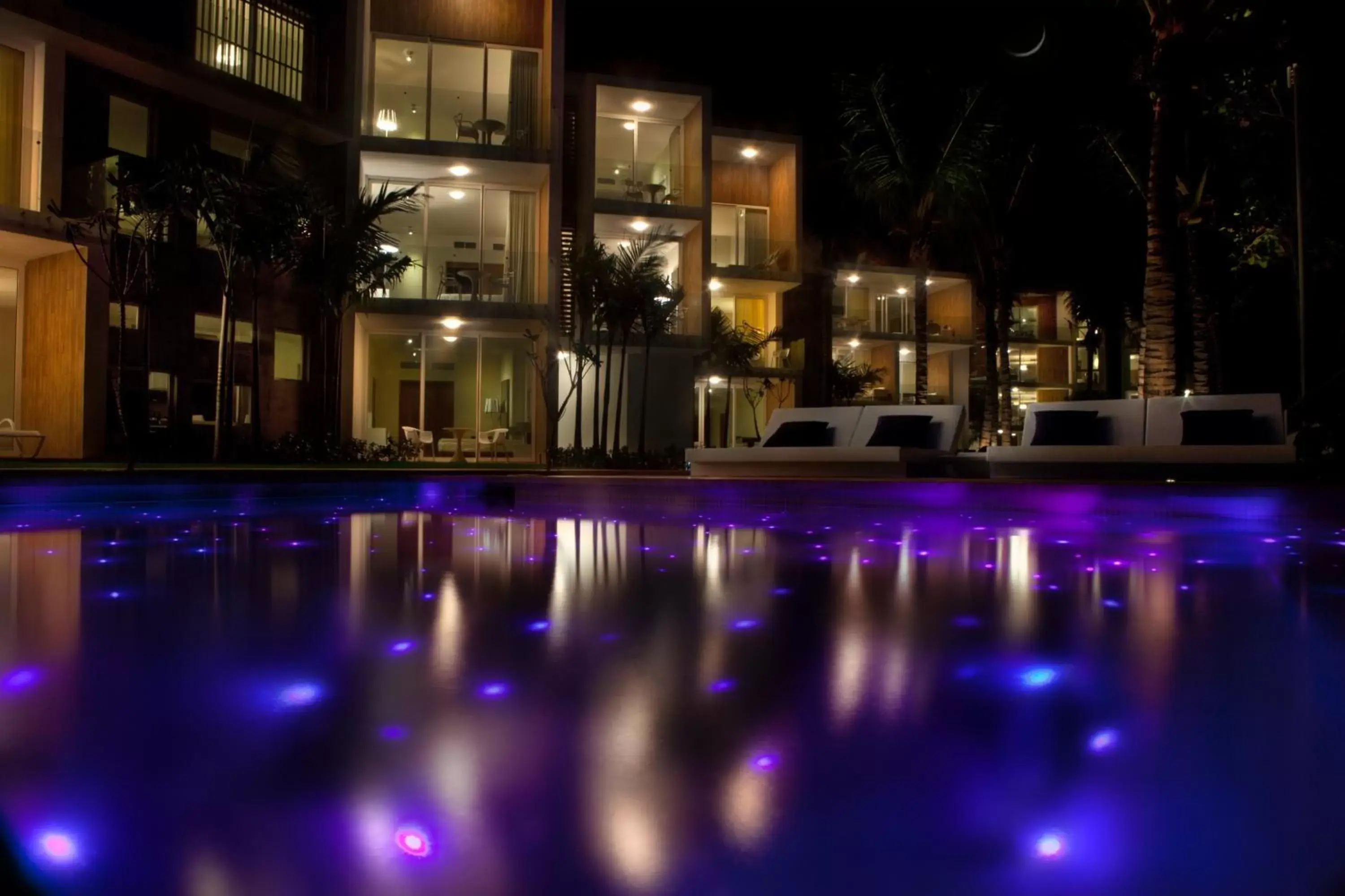 Night, Swimming Pool in Ultravioleta Boutique Residences