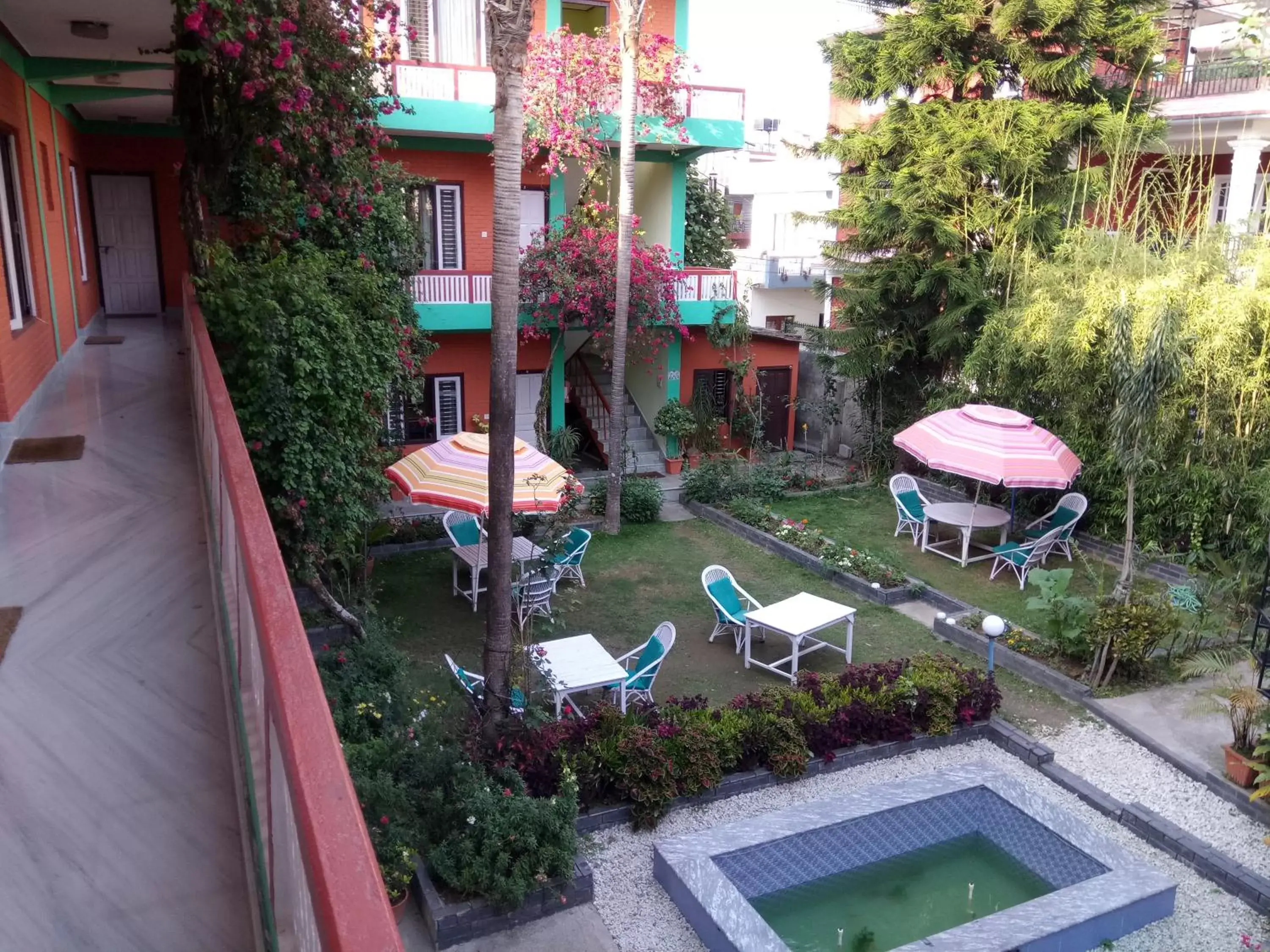 Property building, Pool View in New Pokhara Lodge - Lakeside, Pokhara Nepal