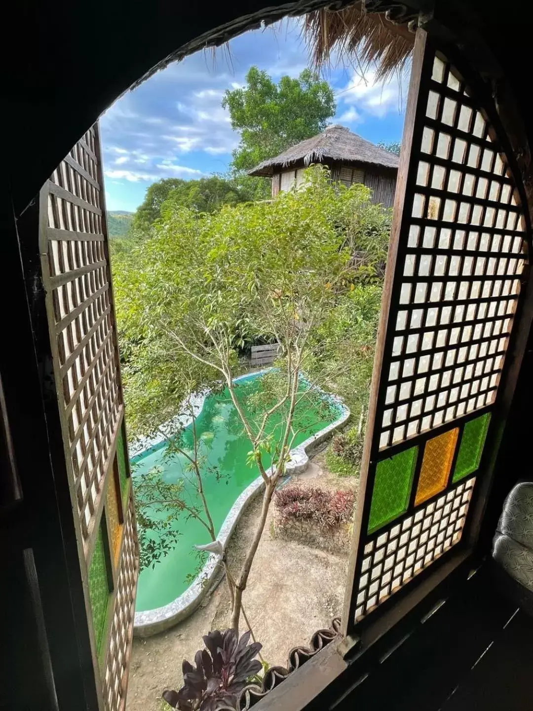 Pool View in Sanctuaria Treehouses Busuanga