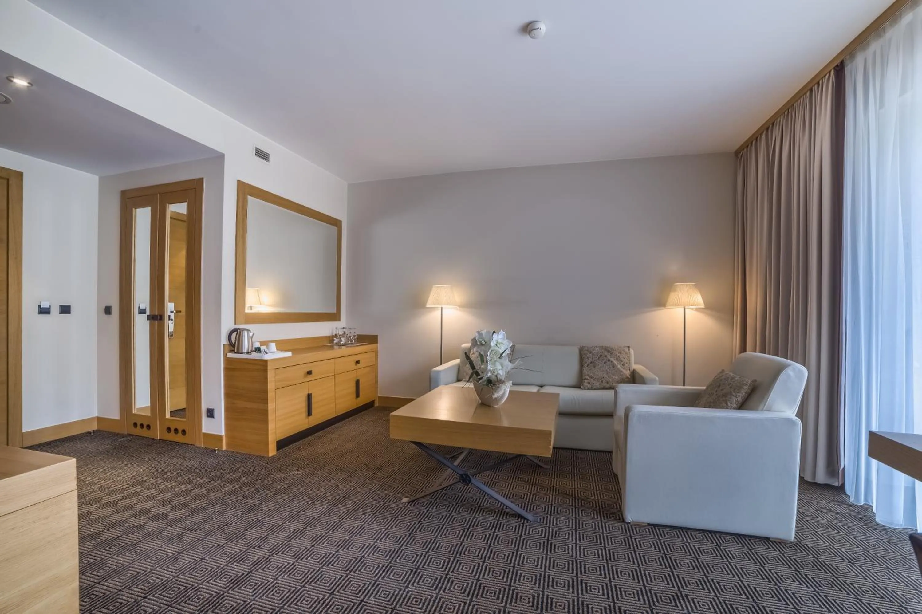 Seating area in Grand Nosalowy Dwór