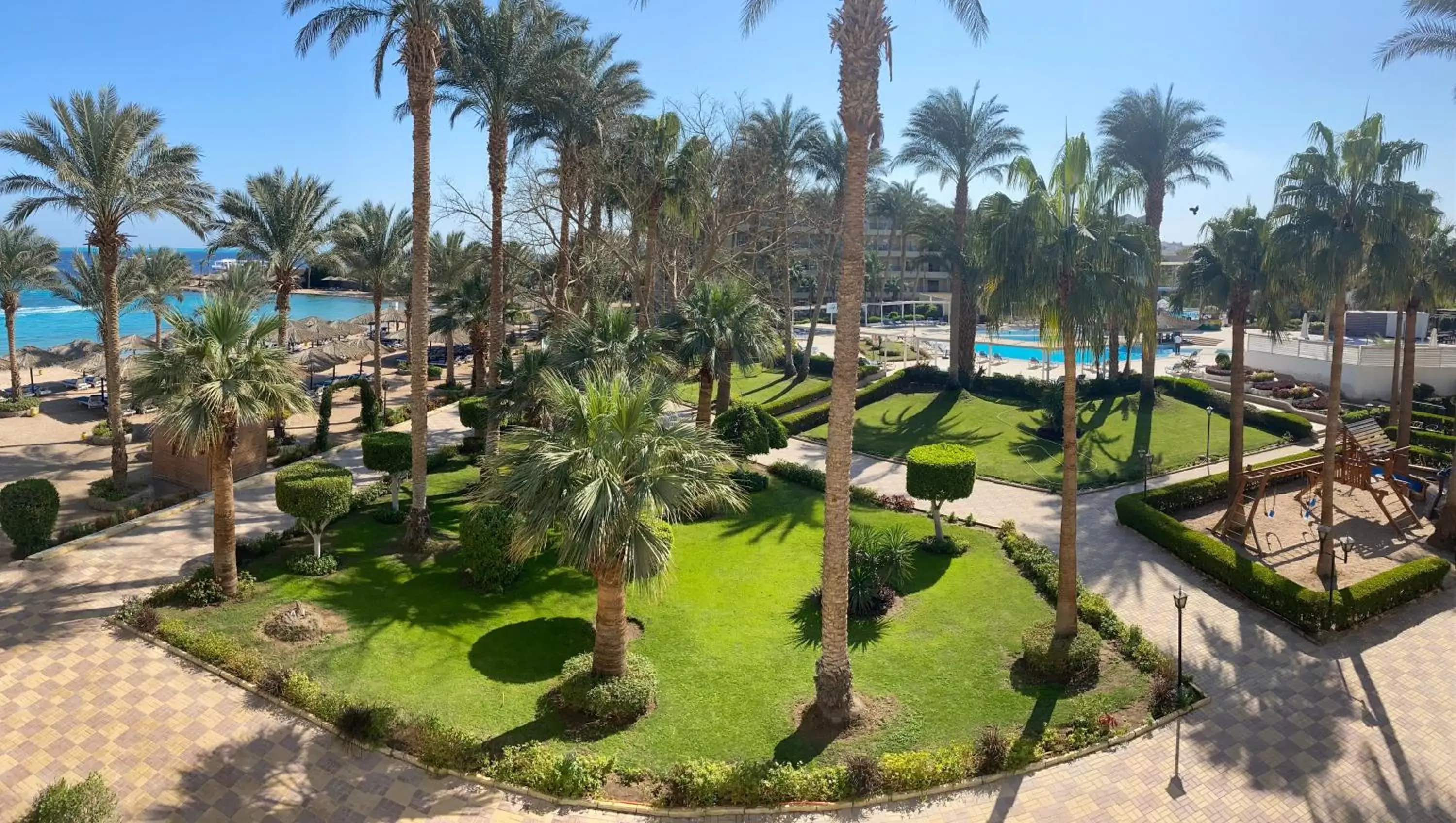 Garden, Pool View in ZYA Regina Resort and Aqua Park Hurghada