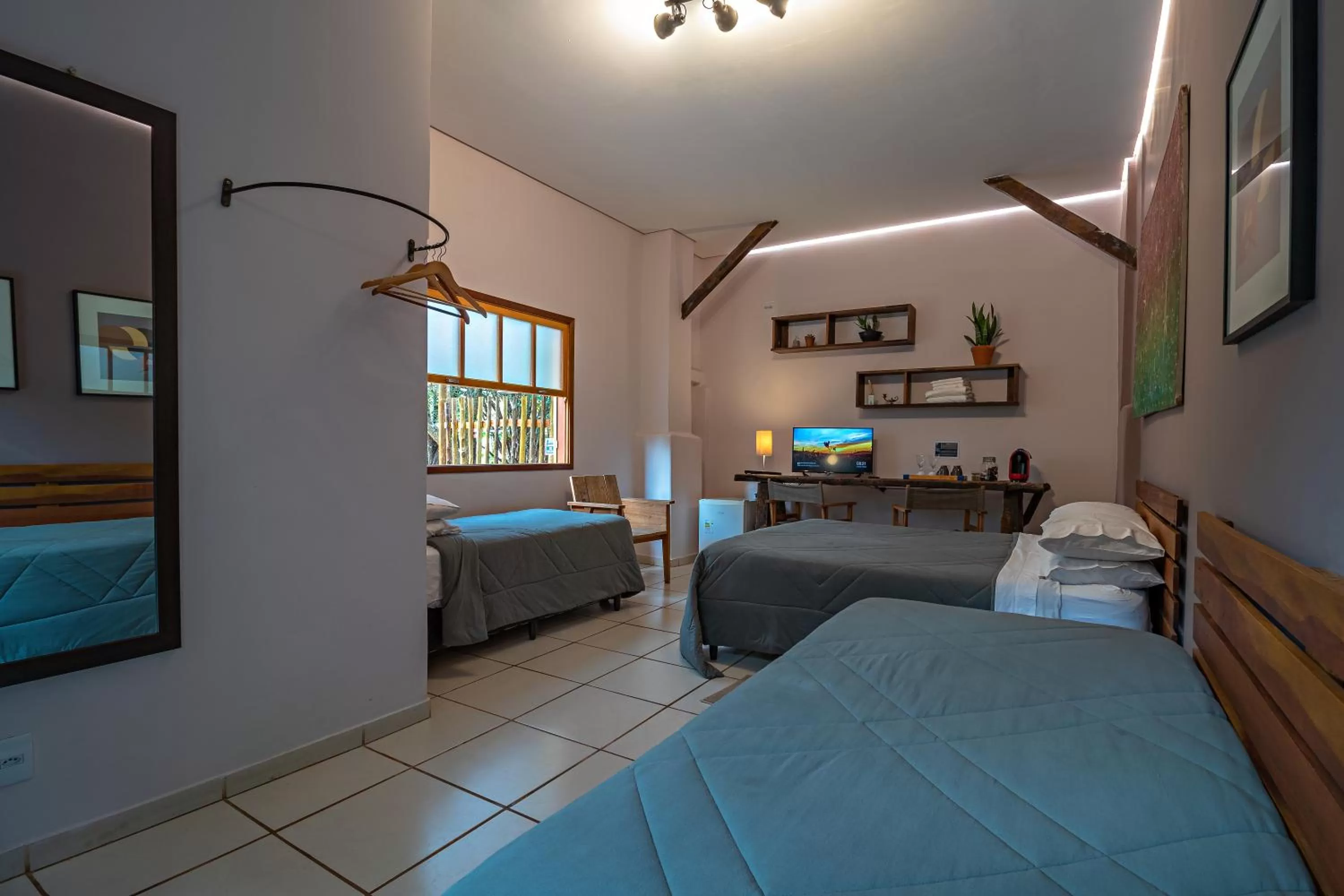 Bed in Suítes no Quintal