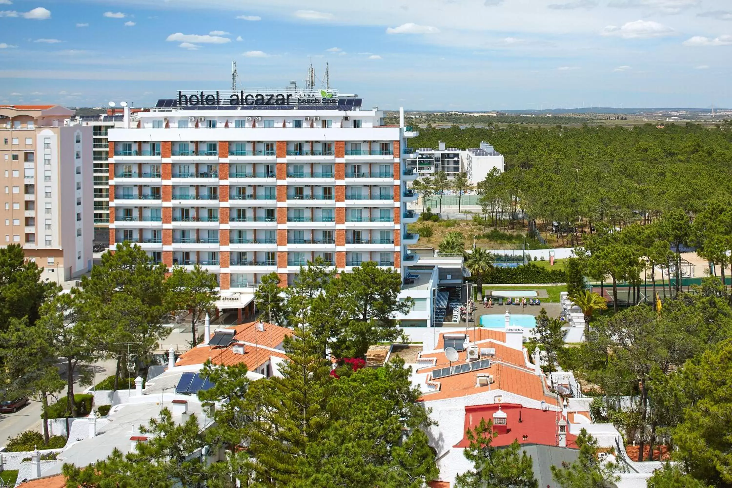 Facade/entrance, Bird's-eye View in Alcazar Hotel & SPA