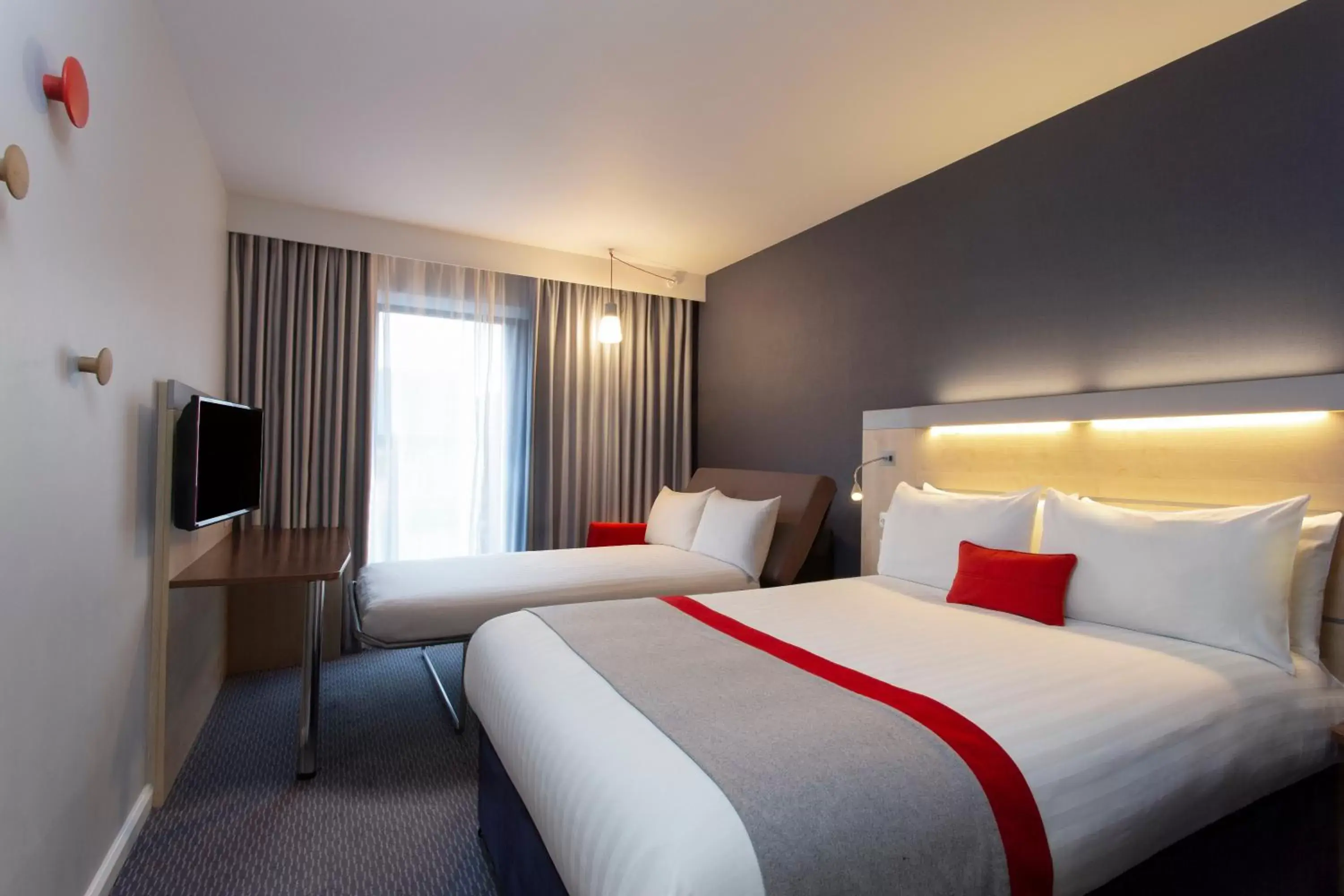 Bedroom, Bed in Holiday Inn Express Cheltenham Town Centre, an IHG Hotel