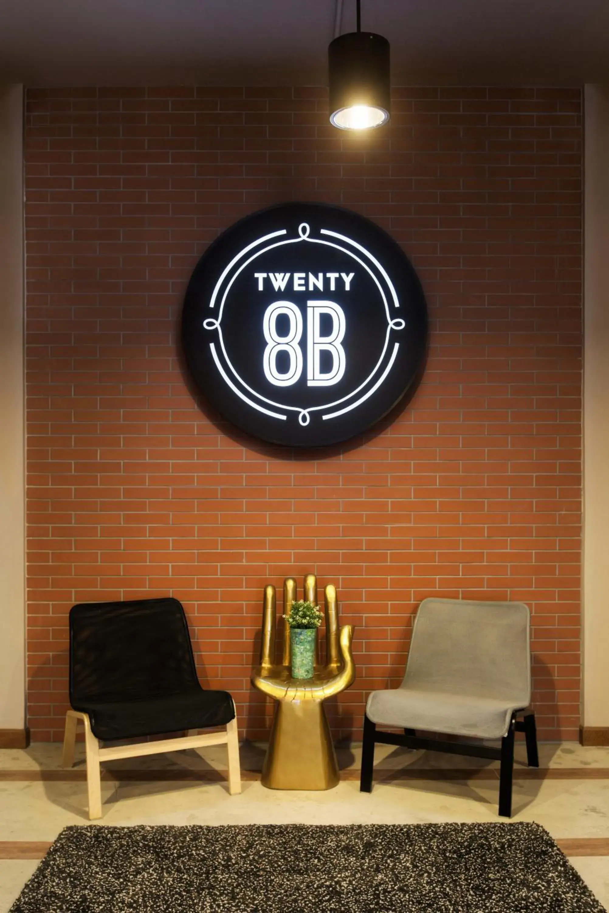 Property logo or sign in Hotel Twenty 8B