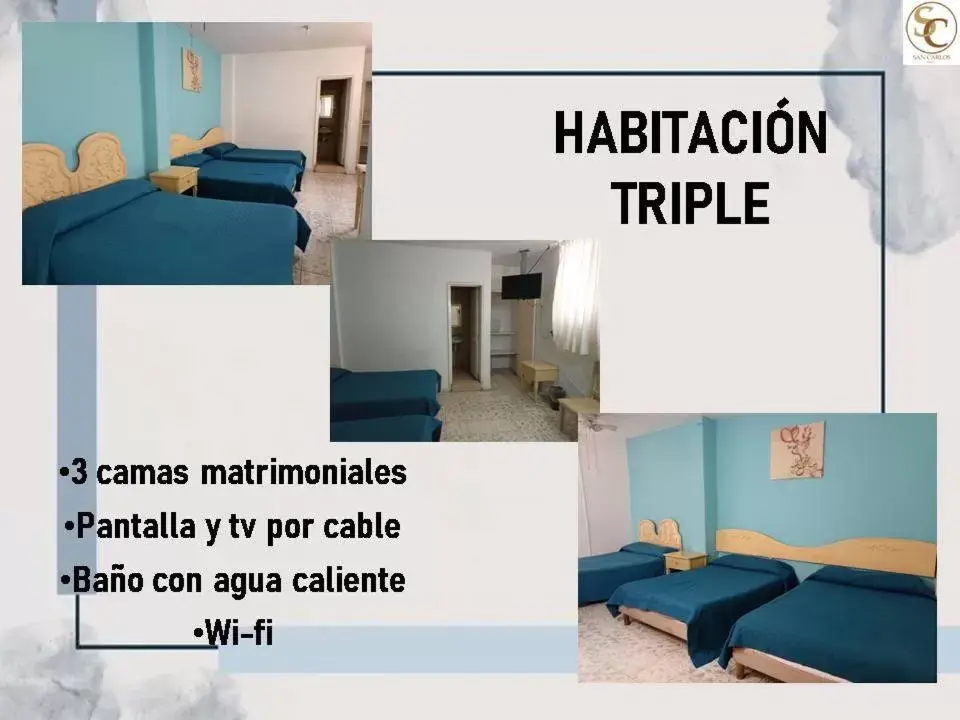 Bedroom, Floor Plan in Hotel San Carlos