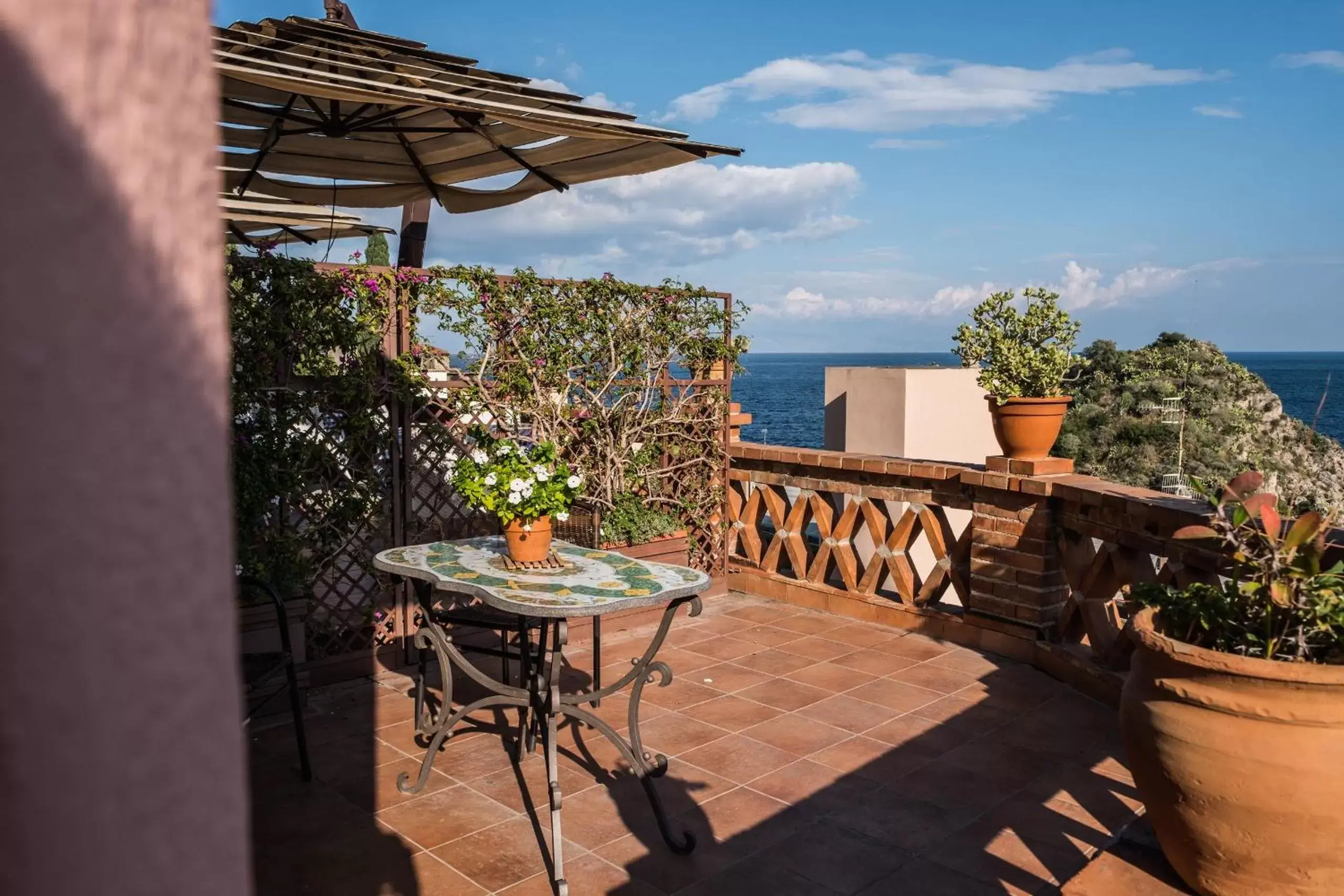 Balcony/Terrace, Patio/Outdoor Area in Hotel Villino Gallodoro